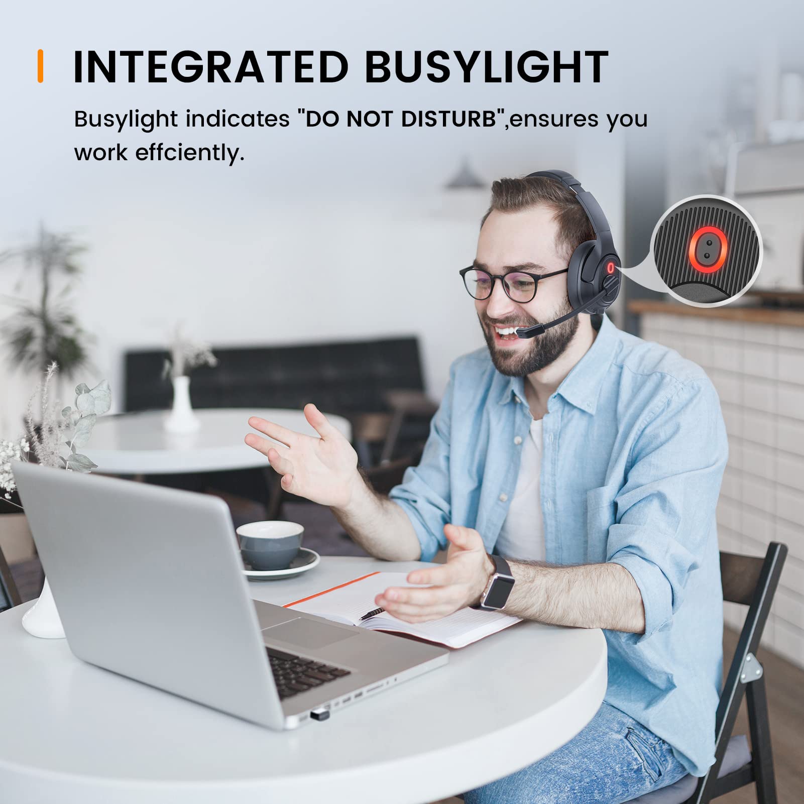 Foto 6 pulgar | Auriculares Bluetooth Eksa Para Pc Inalámbricos Con Micrófono Con Cancelación De Ruido - Venta Internacional.