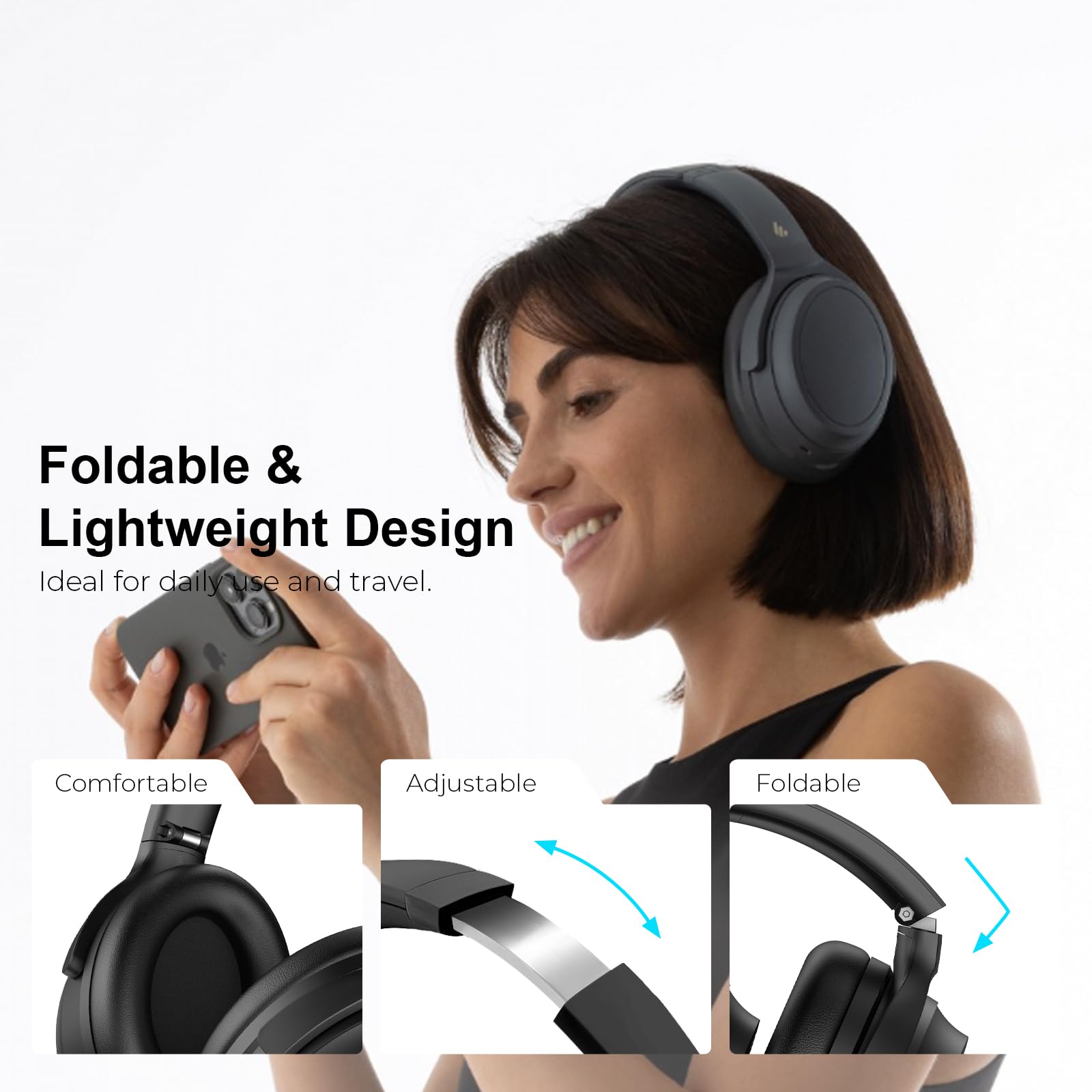 Foto 7 | Auriculares Supraaurales Inalámbricos Con Cancelación Activa De Ruido Edifier Wh700nb - Venta Internacional.