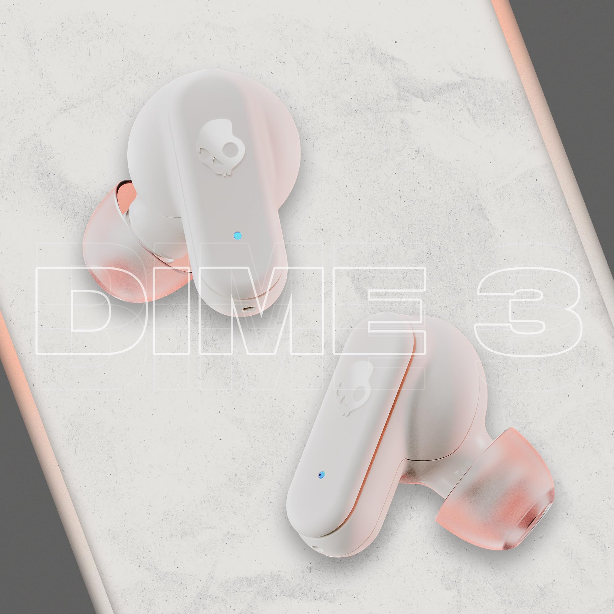 Foto 4 pulgar | Auriculares Inalámbricos Skullcandy Dime 3 Con Batería De 20 Horas, Hueso Y Naranja - Venta Internacional.