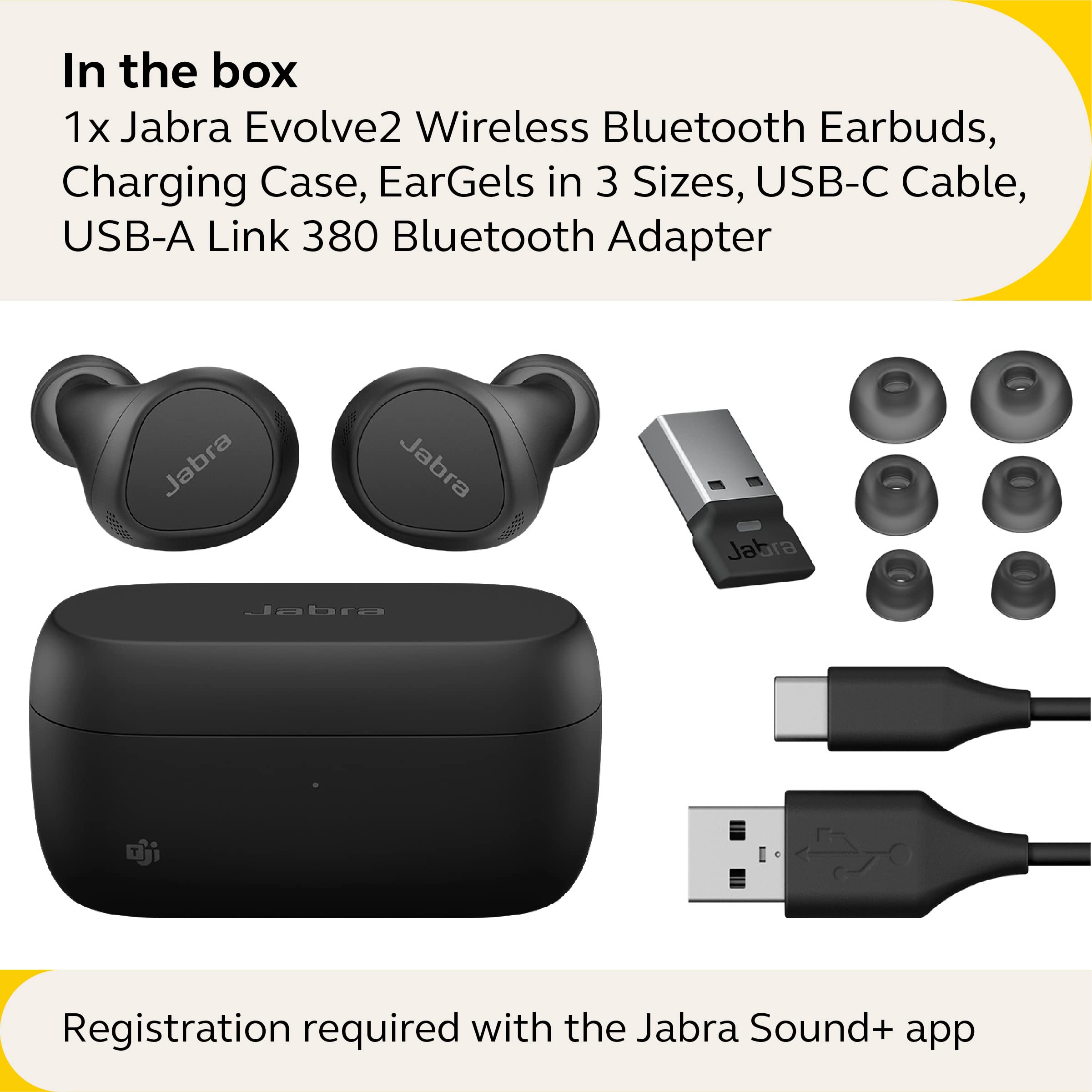 Foto 7 pulgar | Auriculares True Wireless Jabra Evolve2 Con Cancelación Activa De Ruido - Venta Internacional.