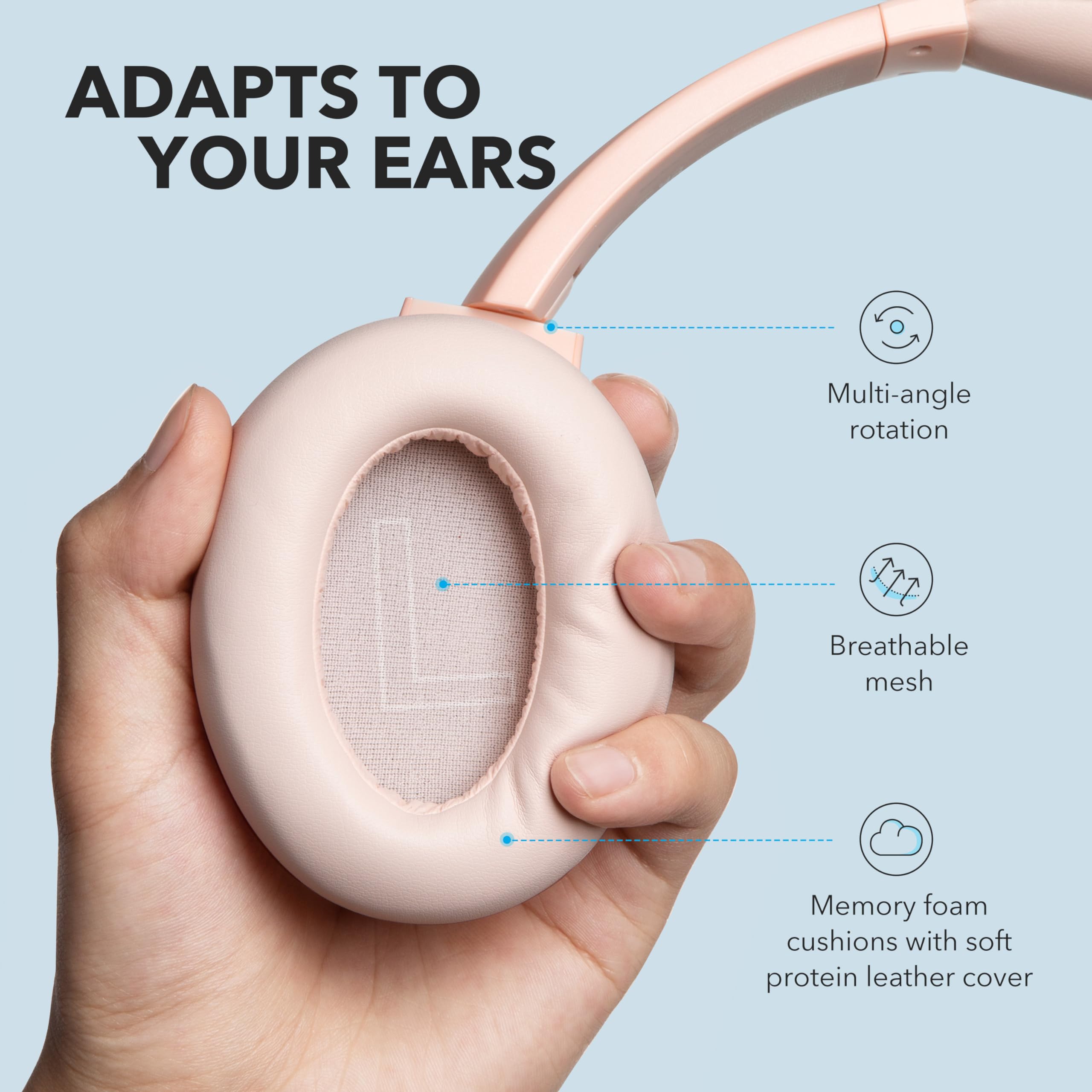 Foto 5 pulgar | Auriculares Soundcore Anker Life Q20 Híbridos Bluetooth 60h - Venta Internacional.