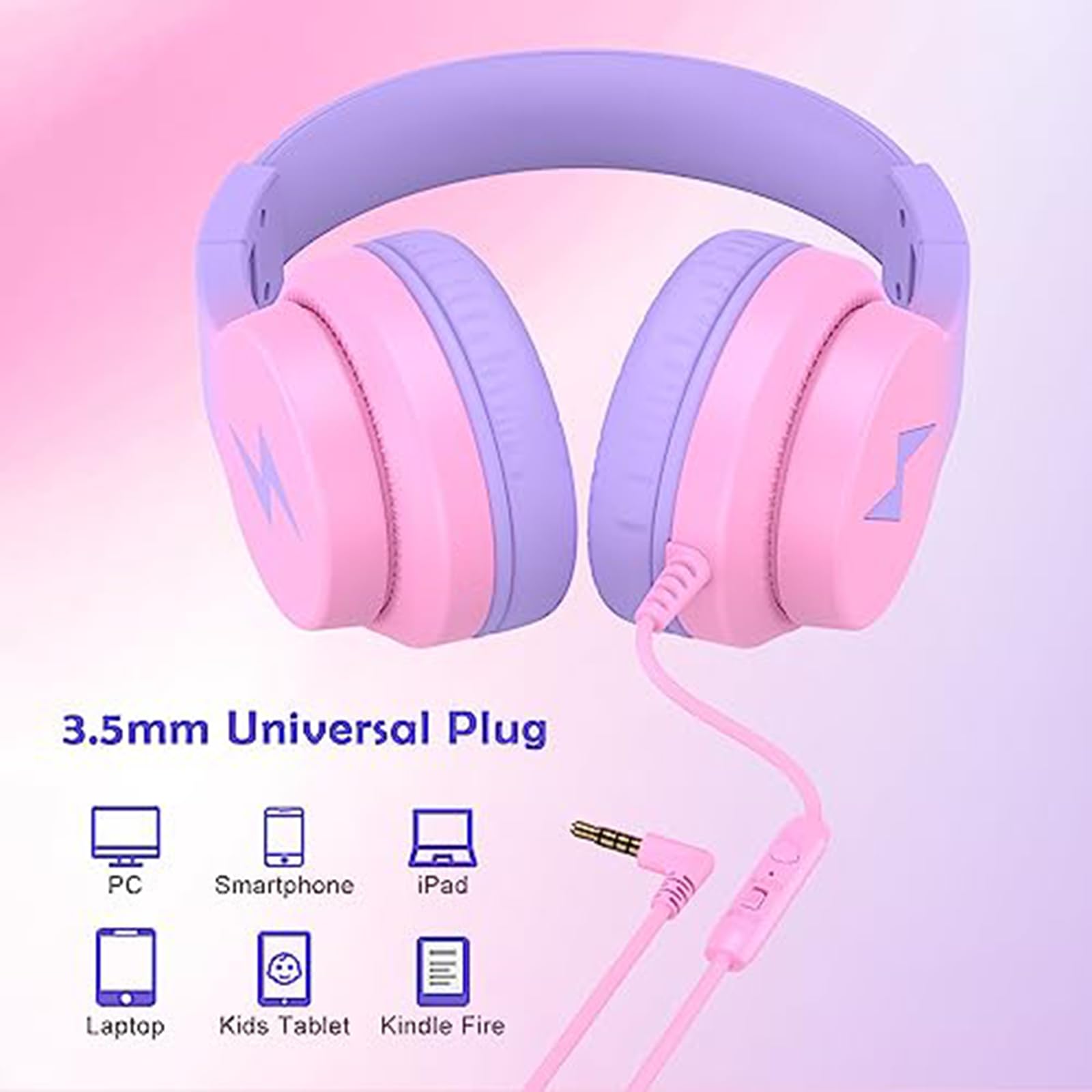 Foto 5 | Auriculares Candy Bila Kids Con Cable Y Micrófono 85/94 Db, Color Rojo - Venta Internacional.