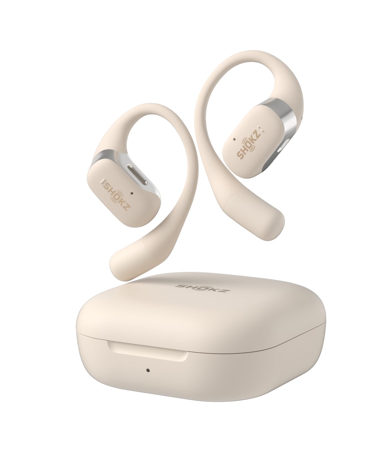 Auriculares Bluetooth Shokz Openfit Openear Beige Con Micrófono - Venta Internacional.