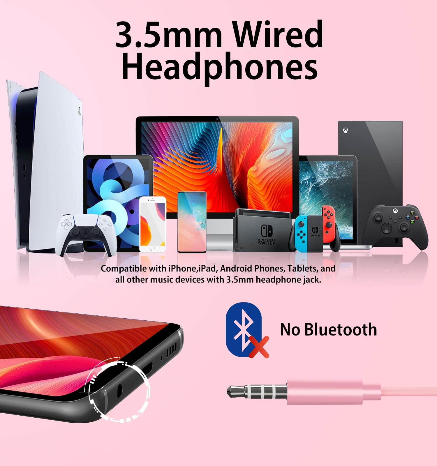 Foto 6 pulgar | Auriculares Con Cable Kimwood Con Micrófono Hifi Stereo - Venta Internacional.