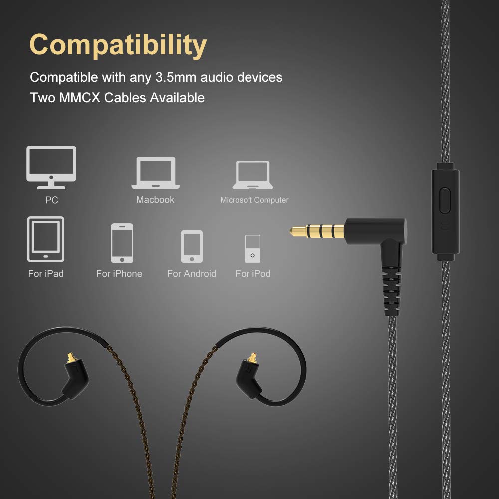 Foto 6 pulgar | Monitores Intraurales Y Auriculares Basn Metalen, 4 Controladores, Negro Mate - Venta Internacional.