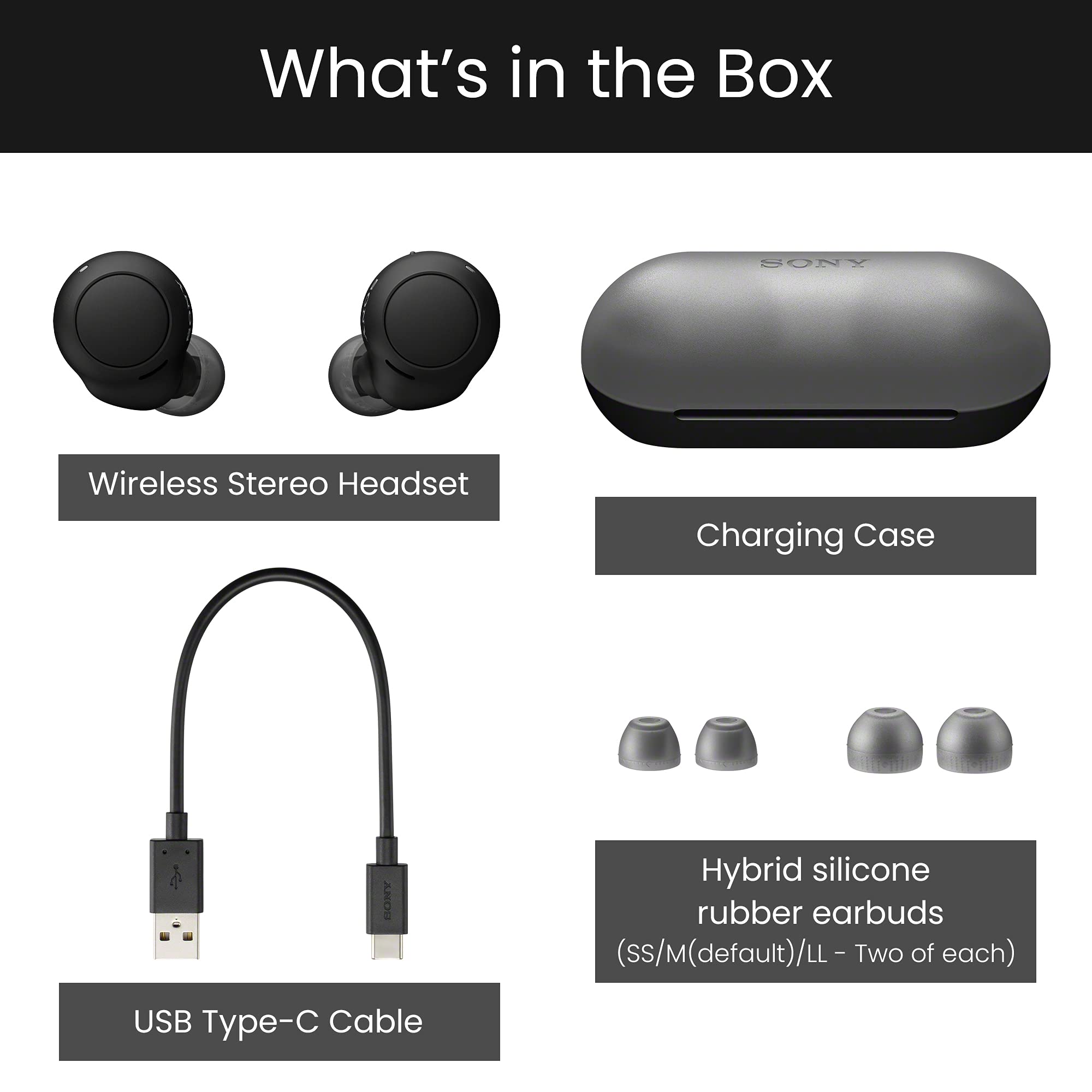 Foto 6 pulgar | Auriculares Inalámbricos True Wireless Sony Wf-c500b/bz Con Batería De 20 H, Color Negro - Venta Internacional.