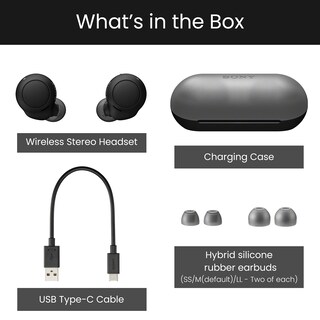 Foto 5 | Auriculares Inalámbricos True Wireless Sony Wf-c500b/bz Con Batería De 20 H, Color Negro - Venta Internacional.