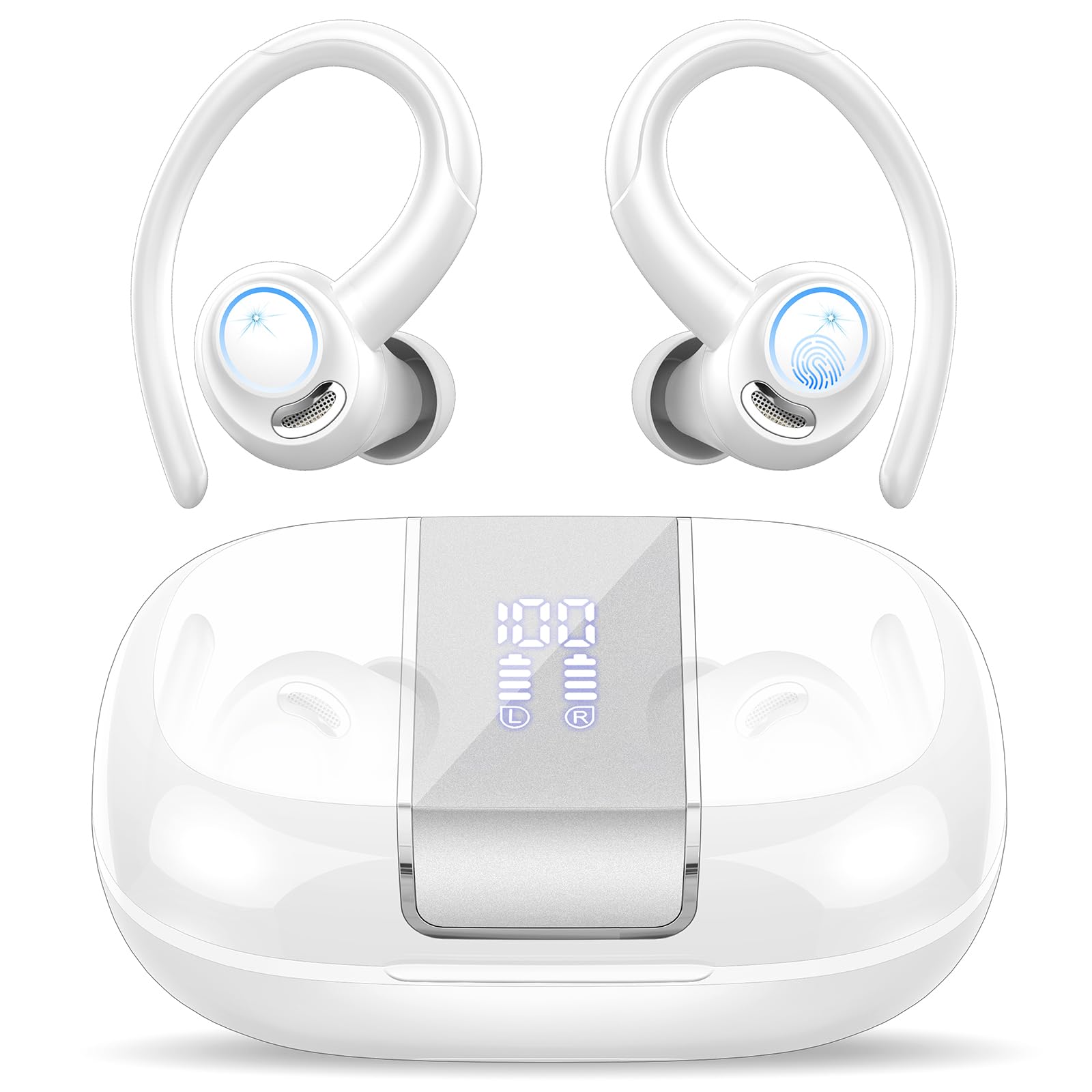 Auriculares Inalámbricos Casan Sport Bluetooth 5.3 Para Colocar Sobre La Oreja, Blancos - Venta Internacional.