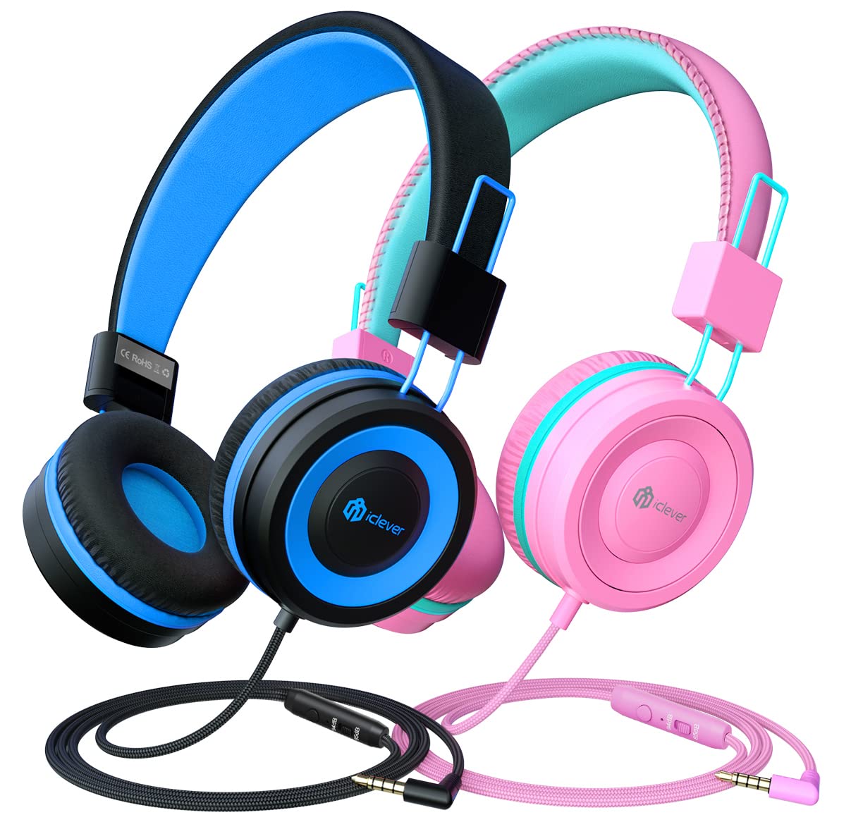 Foto 2 pulgar | Auriculares Iclever Kids Con Micrófono Con Volumen Limitado De 85 Db/94 Db - Venta Internacional.
