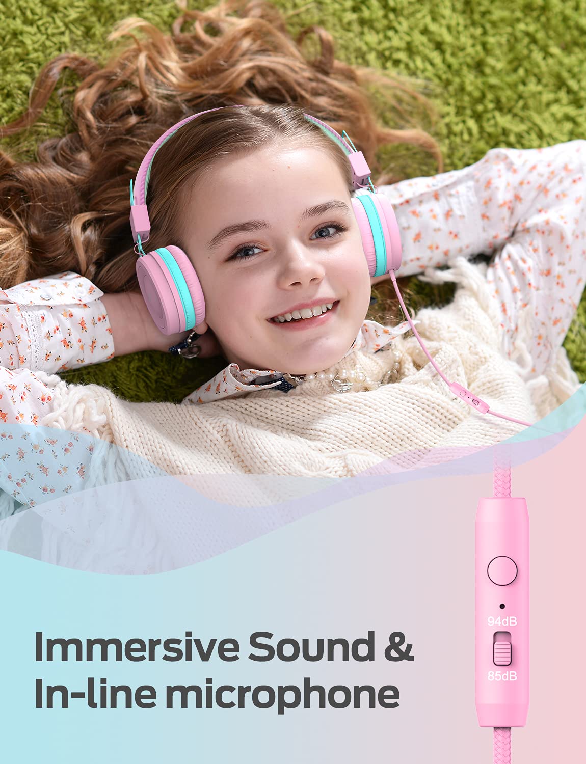 Foto 3 pulgar | Auriculares Iclever Kids Con Micrófono Con Volumen Limitado De 85 Db/94 Db - Venta Internacional.