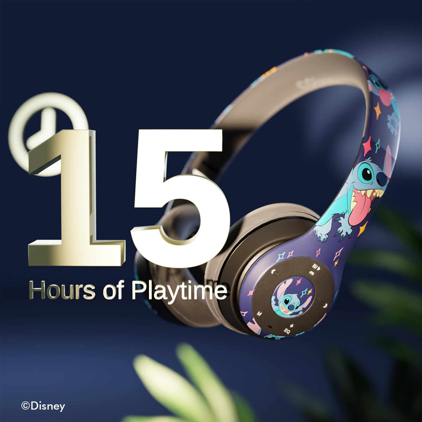 Foto 3 pulgar | Auriculares Supraaurales Bluetooth Ijoy Disney Lilo & Stitch - Venta Internacional