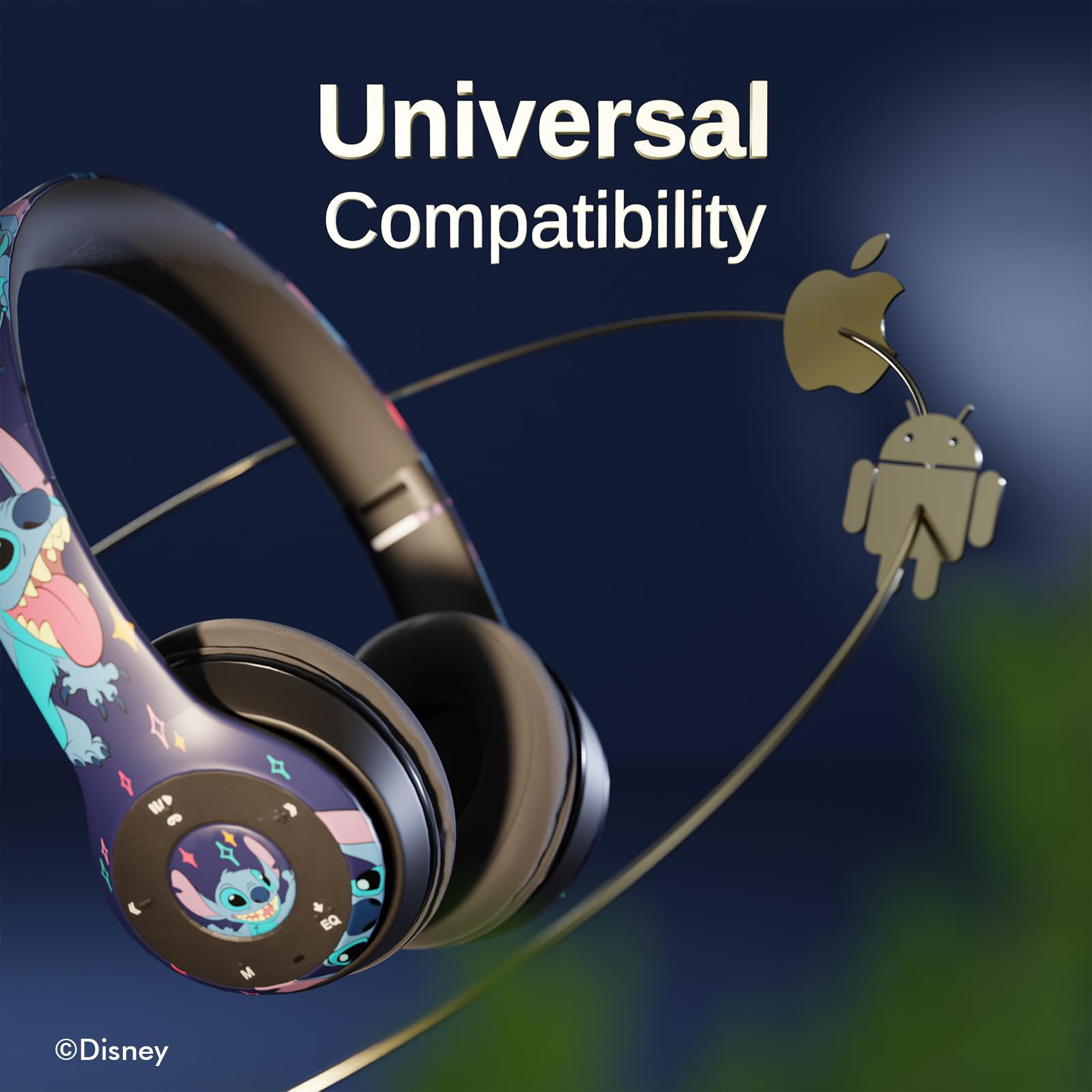 Foto 5 pulgar | Auriculares Supraaurales Bluetooth Ijoy Disney Lilo & Stitch - Venta Internacional