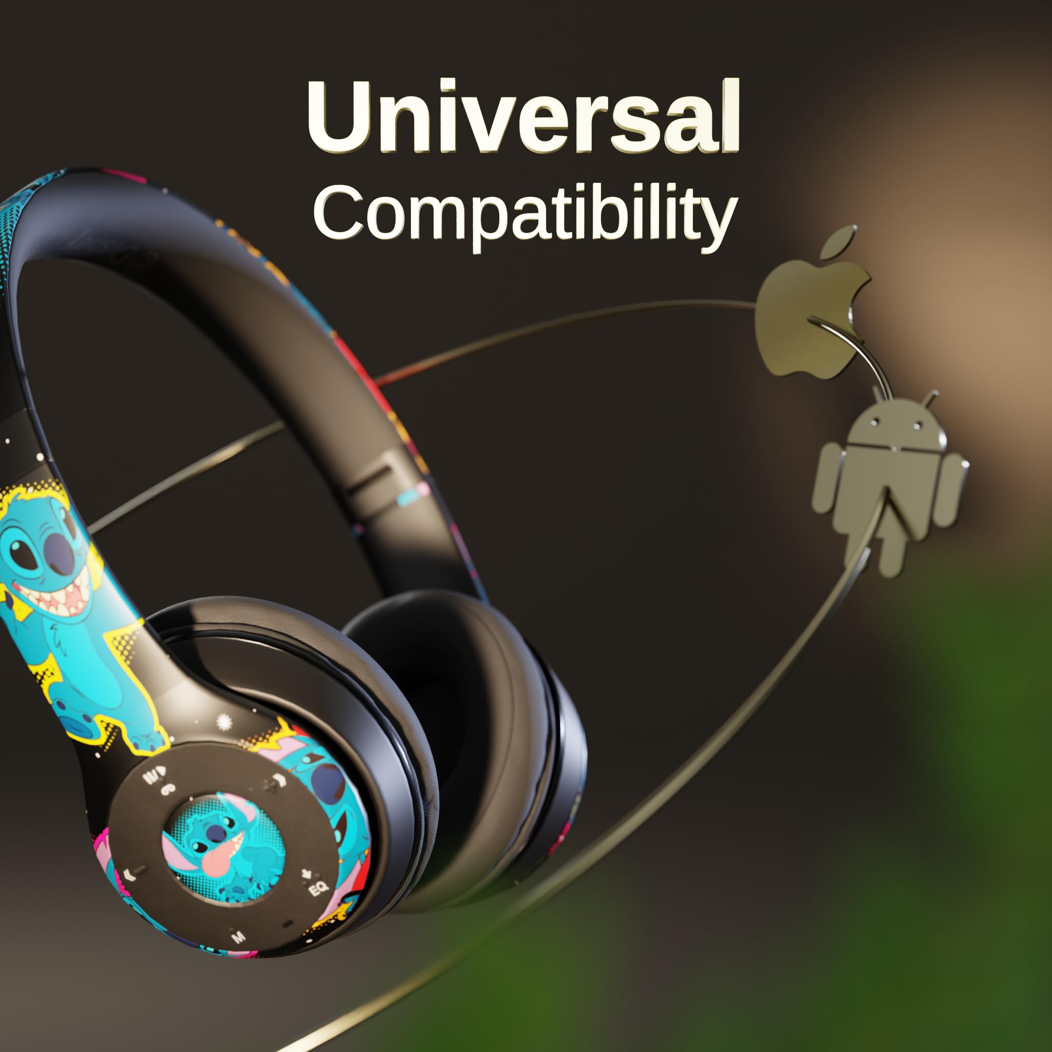 Foto 3 | Auriculares Supraaurales Bluetooth Ijoy Disney Lilo & Stitch - Venta Internacional