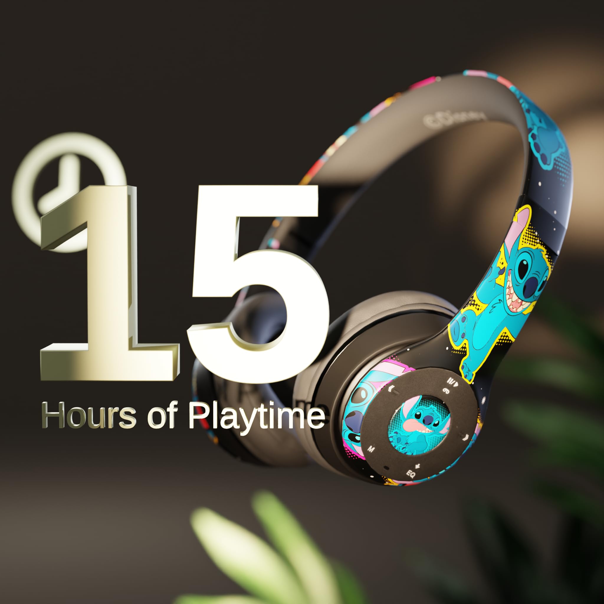 Foto 6 pulgar | Auriculares Supraaurales Bluetooth Ijoy Disney Lilo & Stitch - Venta Internacional