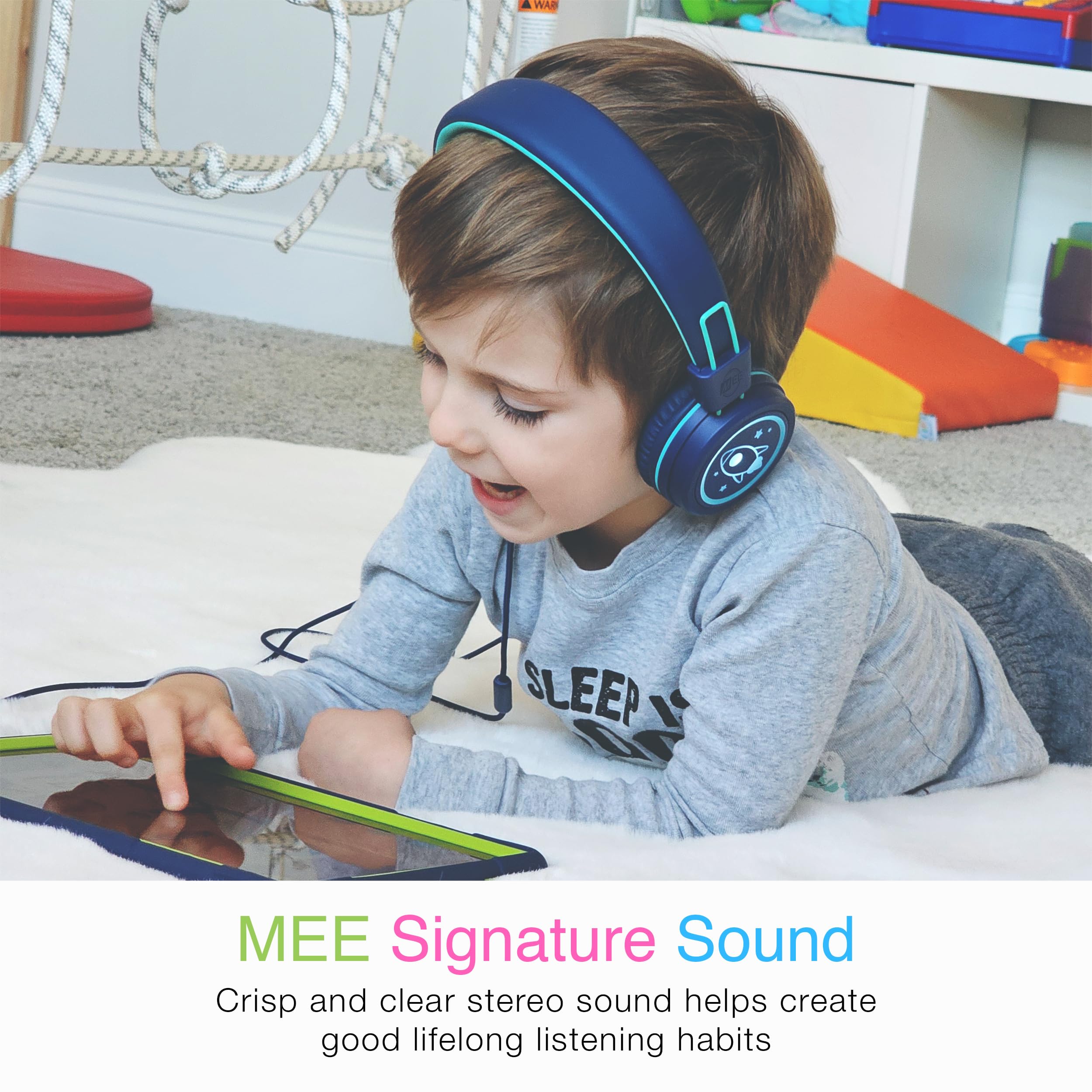 Foto 6 pulgar | Auriculares Mee Audio Kidjamz Kj55 Safe Listening Usb-c Azul - Venta Internacional.