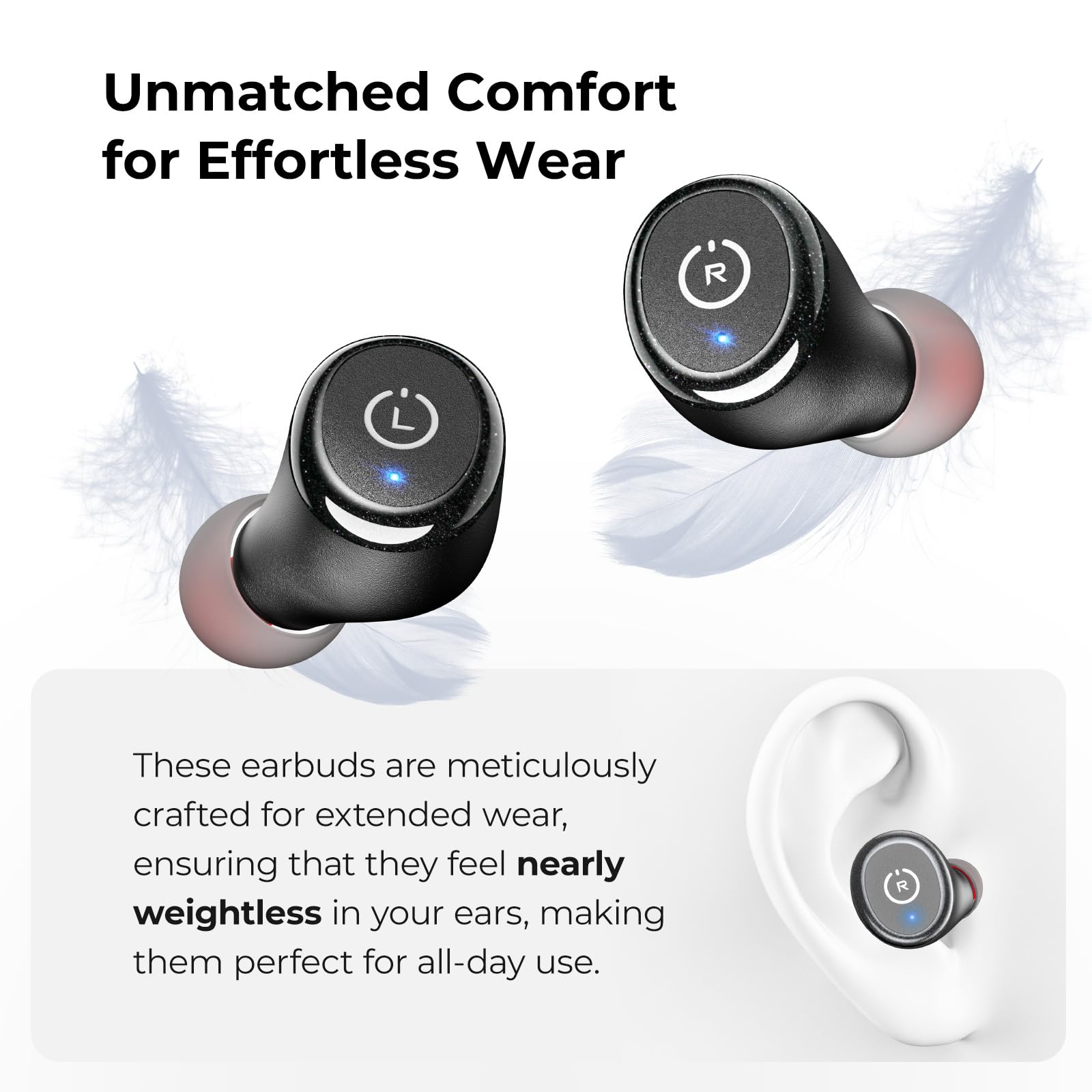 Foto 5 pulgar | Auriculares Inalámbricos Tozo T10 Bluetooth 5.3 55h Playtime Blue - Venta Internacional
