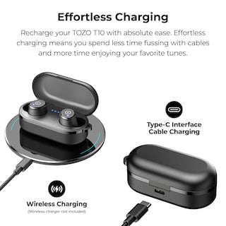 Foto 7 | Auriculares Inalámbricos Tozo T10 Bluetooth 5.3 55h Playtime Blue - Venta Internacional