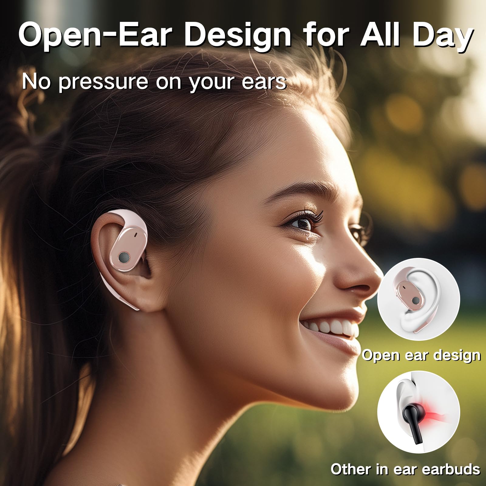 Foto 3 pulgar | Auriculares Abiertos Tuinyo True Wireless Auriculares Bluetooth V5.4 - Venta Internacional