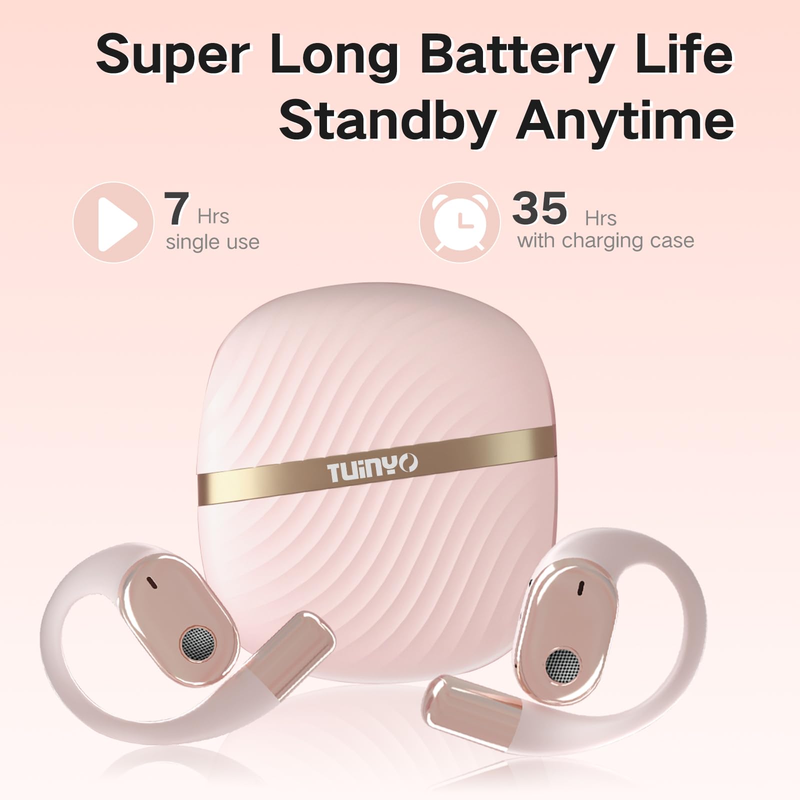 Foto 5 pulgar | Auriculares Abiertos Tuinyo True Wireless Auriculares Bluetooth V5.4 - Venta Internacional