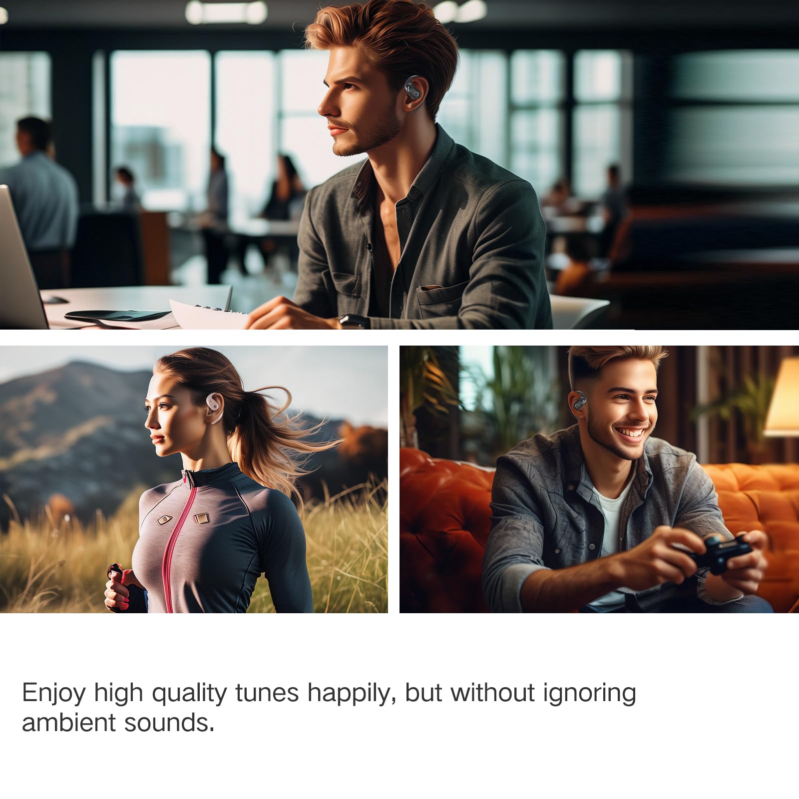 Foto 7 pulgar | Auriculares Abiertos Tuinyo True Wireless Auriculares Bluetooth V5.4 - Venta Internacional