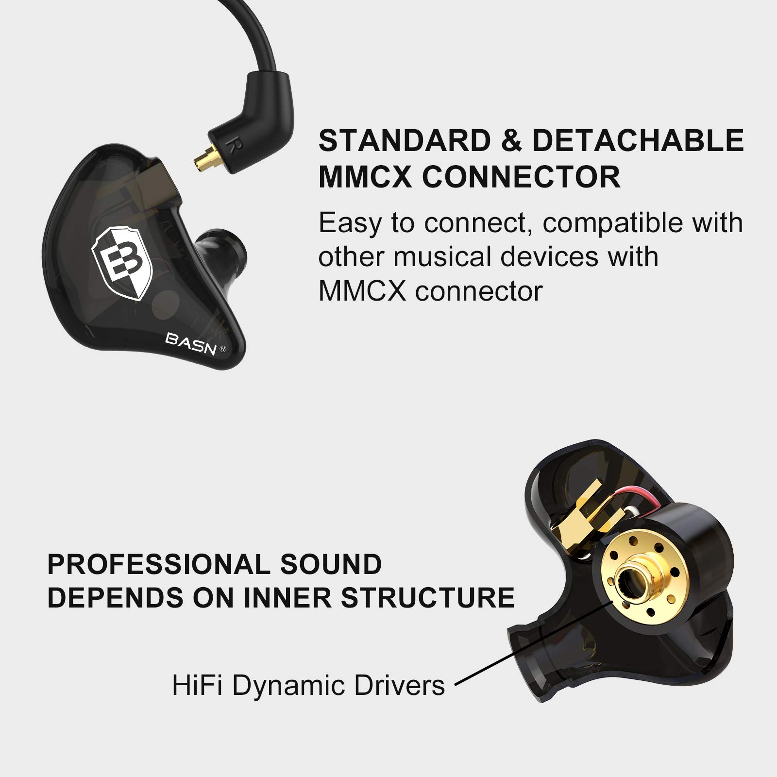 Foto 3 pulgar | Auriculares Con Monitor Intraural Basn Basinger De Segunda Generación Con Cable Mmcx - Venta Internacional.