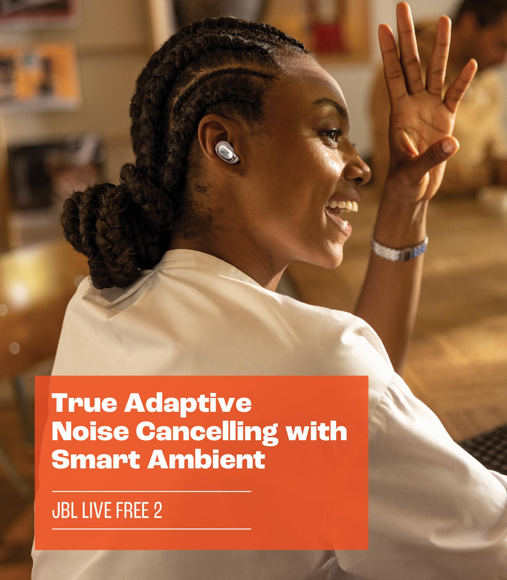 Foto 5 pulgar | Auriculares JBL Live Free 2 True Wireless Con Cancelación De Ruido Azules - Venta Internacional