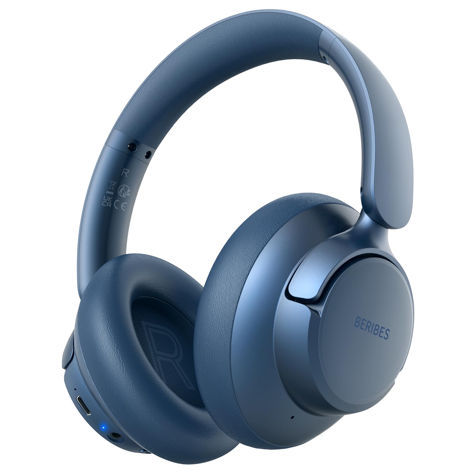 Auriculares Inalámbricos Beribes Mejorados Hybrid Anc 65h Playtime Azules - Venta Internacional