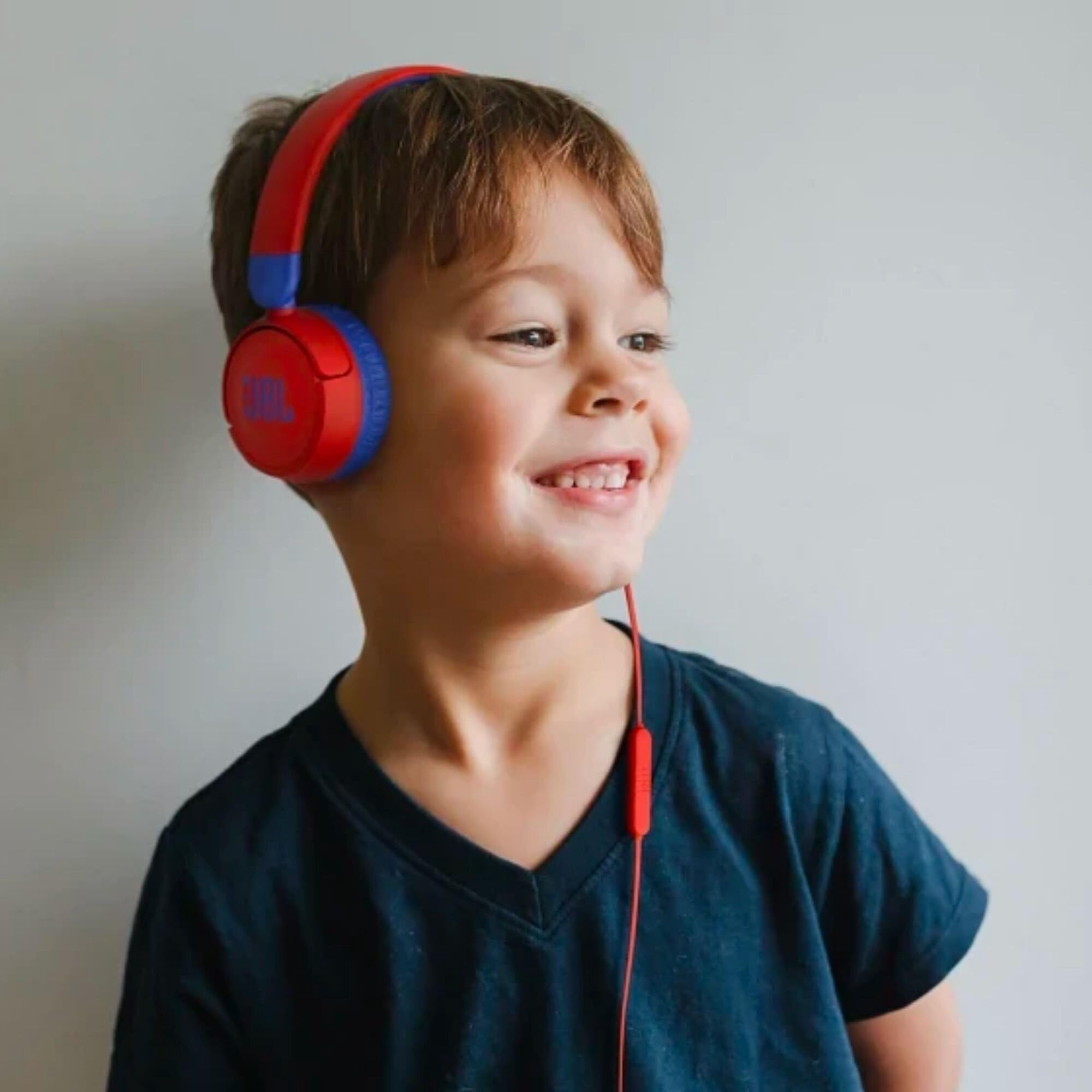 Foto 6 pulgar | Auriculares Supraaurales Jbl Jr 310 Kids Safe Sound con Micrófono Rojo y Azul - Venta Internacional