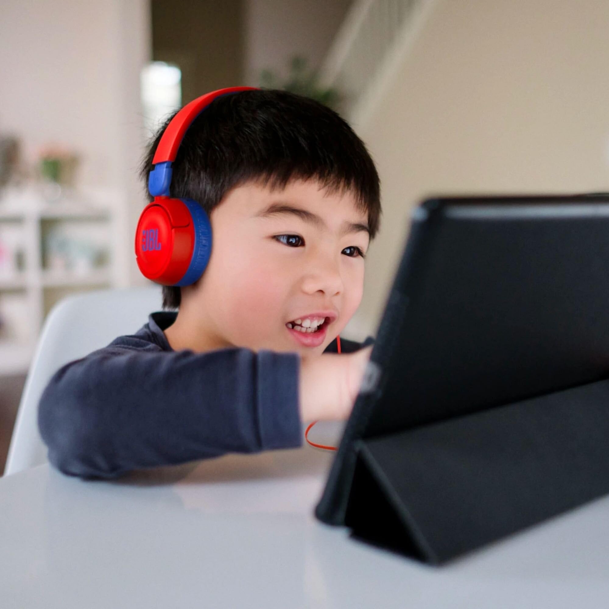 Foto 6 | Auriculares Supraaurales Jbl Jr 310 Kids Safe Sound con Micrófono Rojo y Azul - Venta Internacional