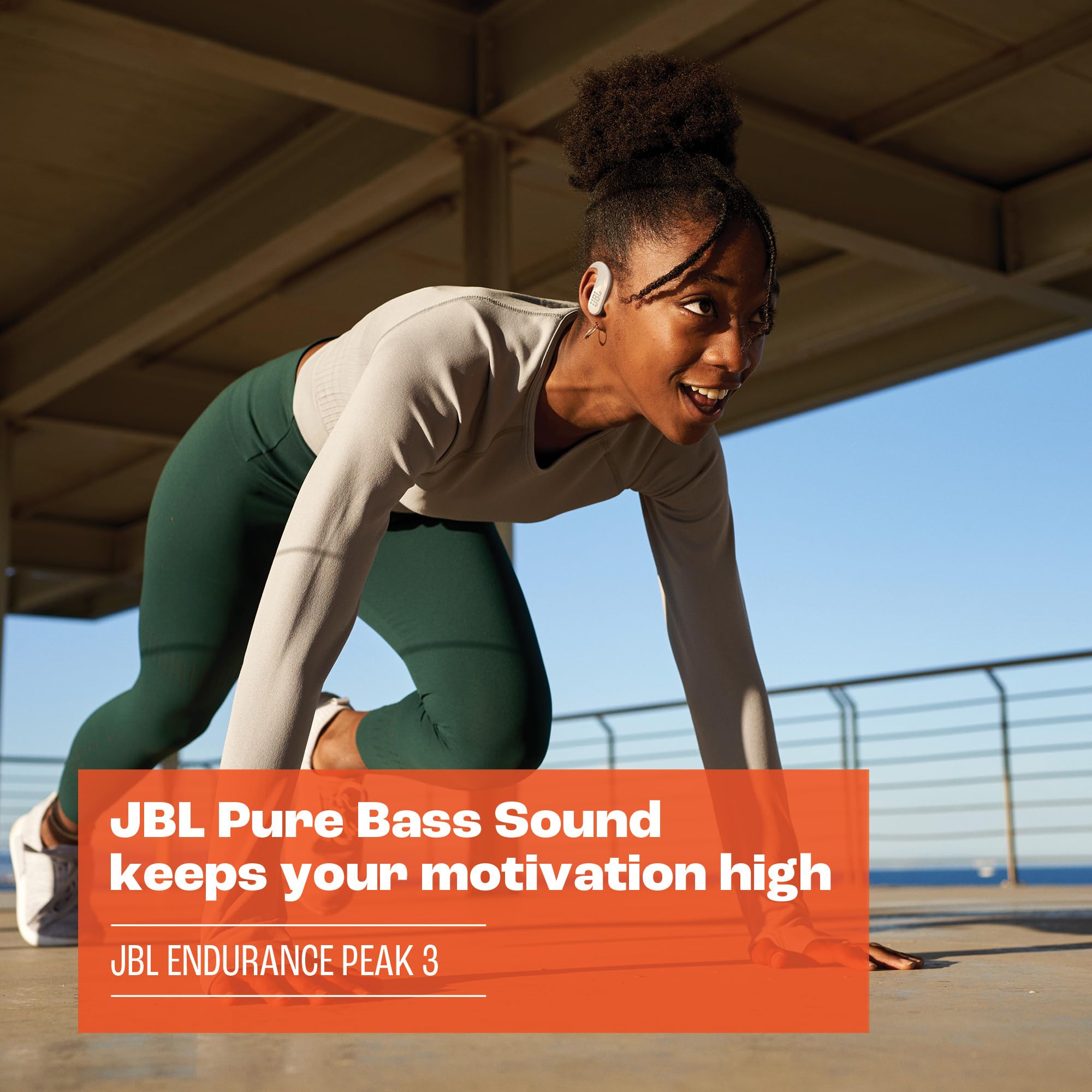 Foto 8 pulgar | Auriculares Inalámbricos JBL Endurance Peak 3 Blancos - Venta Internacional