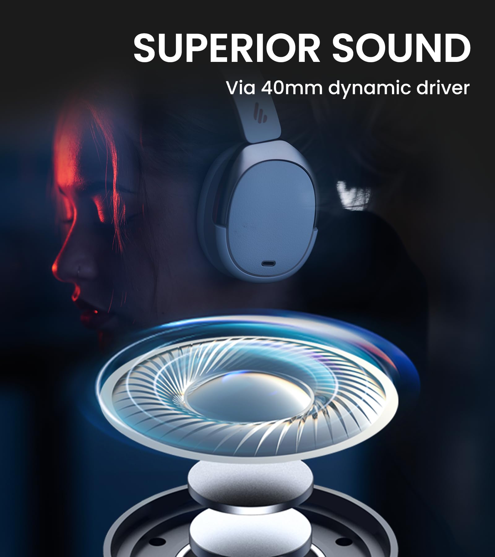 Foto 4 pulgar | Auriculares Edifier Wh950nb con Bluetooth 5.3 Inalámbricos Blancos - Venta Internacional