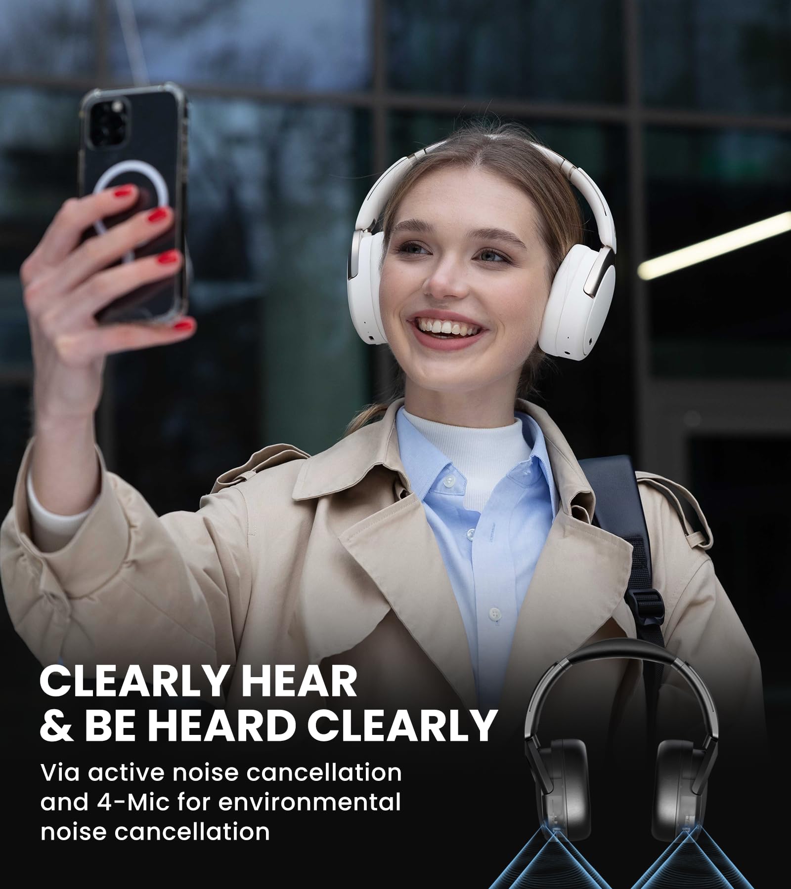 Foto 5 pulgar | Auriculares Edifier Wh950nb con Bluetooth 5.3 Inalámbricos Blancos - Venta Internacional