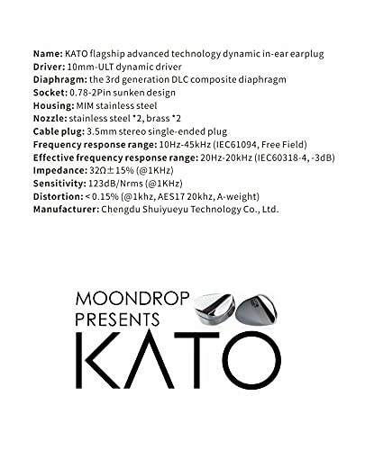 Foto 6 pulgar | Auriculares Moondrop Kato Dlc Composite Diafragm Dynamic - Venta Internacional.