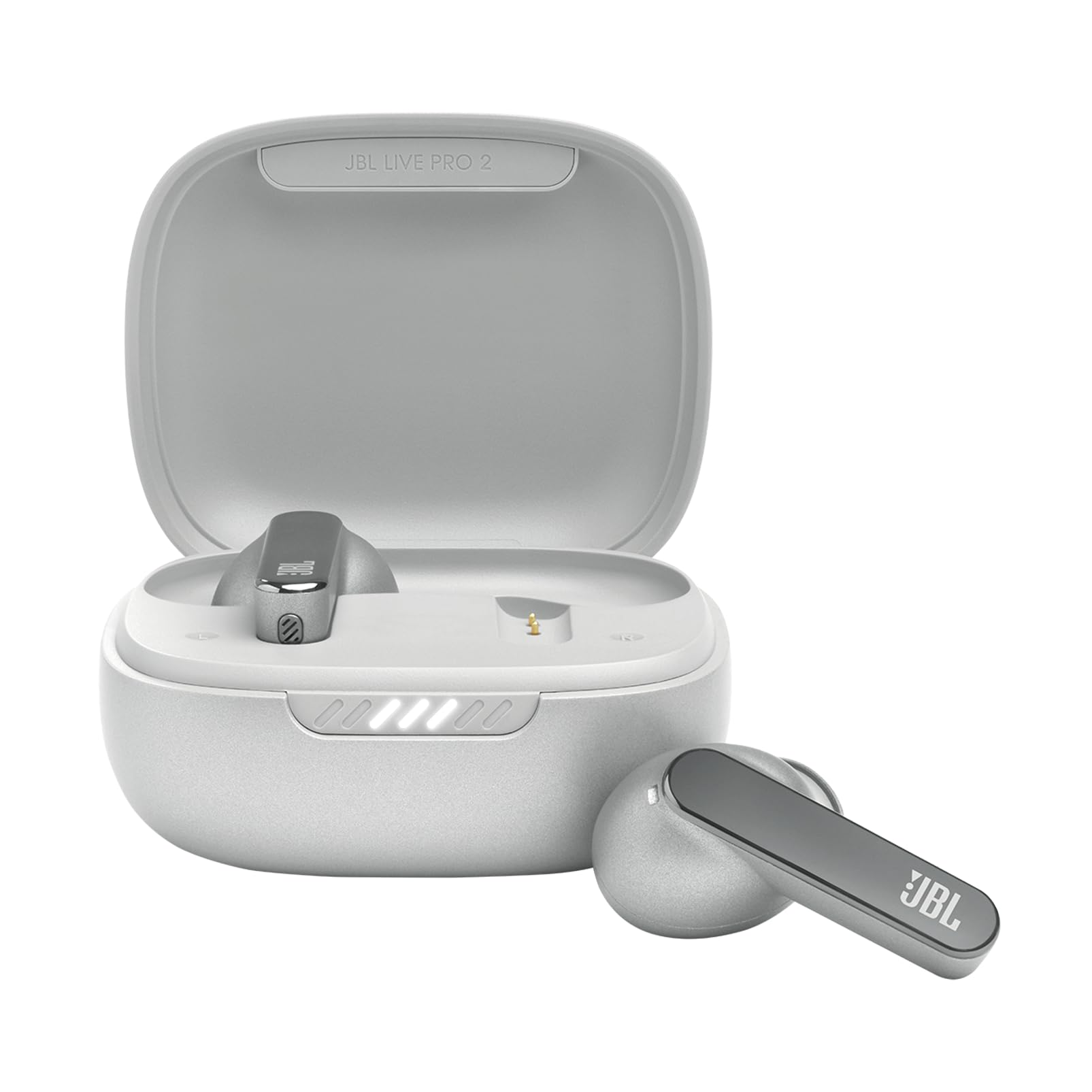 Auriculares JBL Live Pro 2 True Adaptive con Cancelación de Ruido Plateados - Venta Internacional