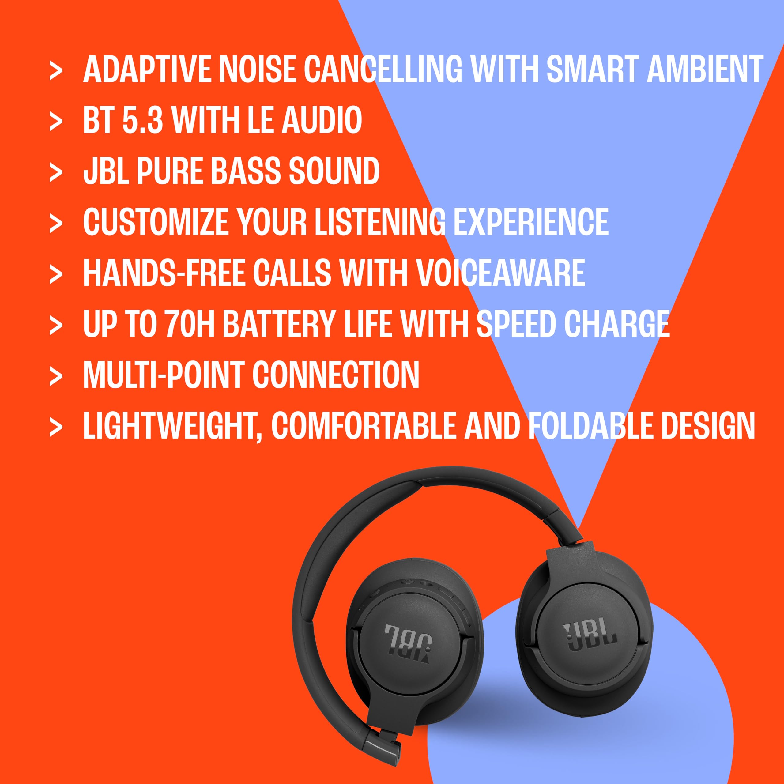 Foto 6 | Auriculares Supraaurales Inalámbricos JBL Tune 770nc con Cancelación De Ruido - Venta Internacional