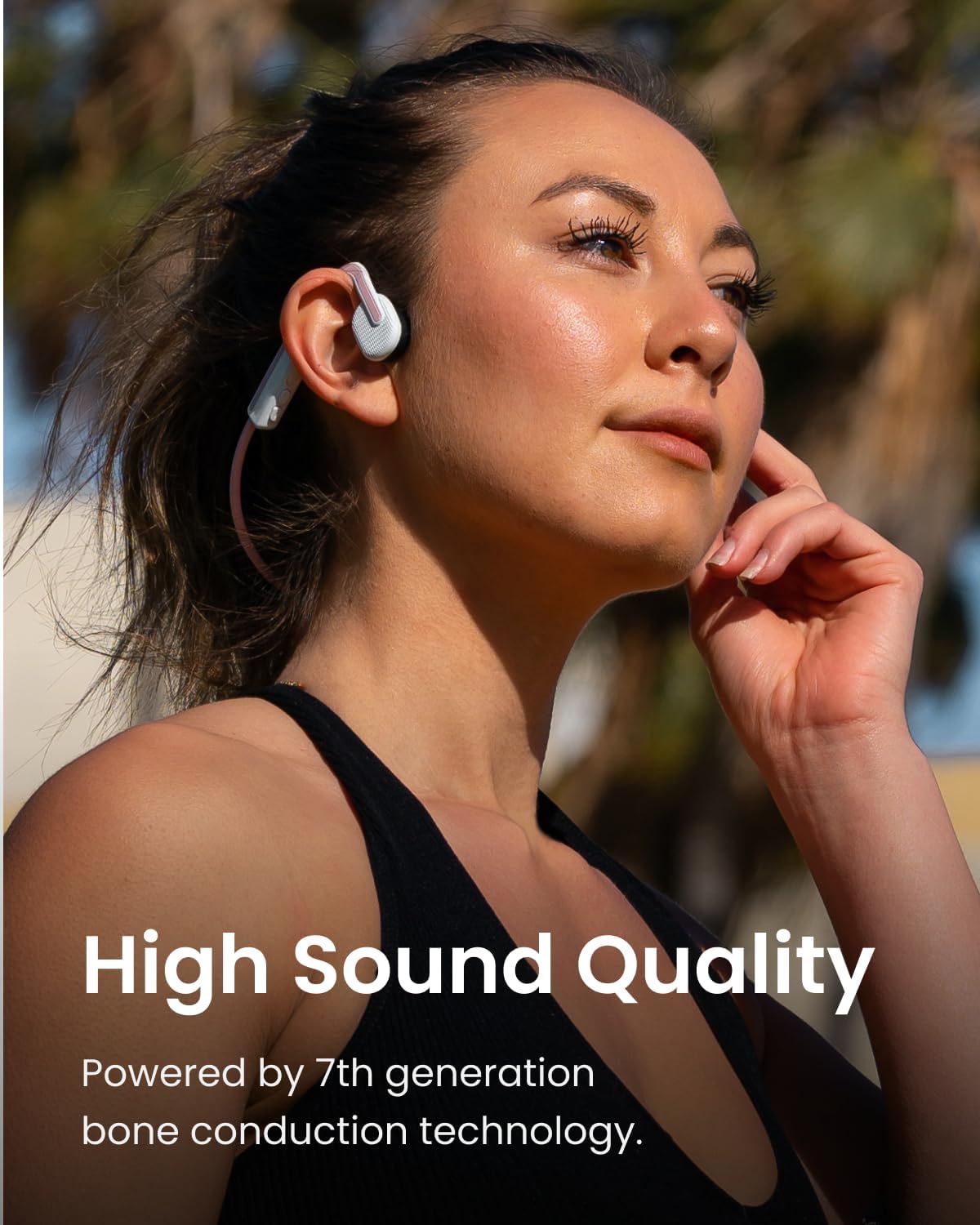 Foto 7 pulgar | Auriculares Shokz Deportivos Rosa con Adhesivo - Venta Internacional