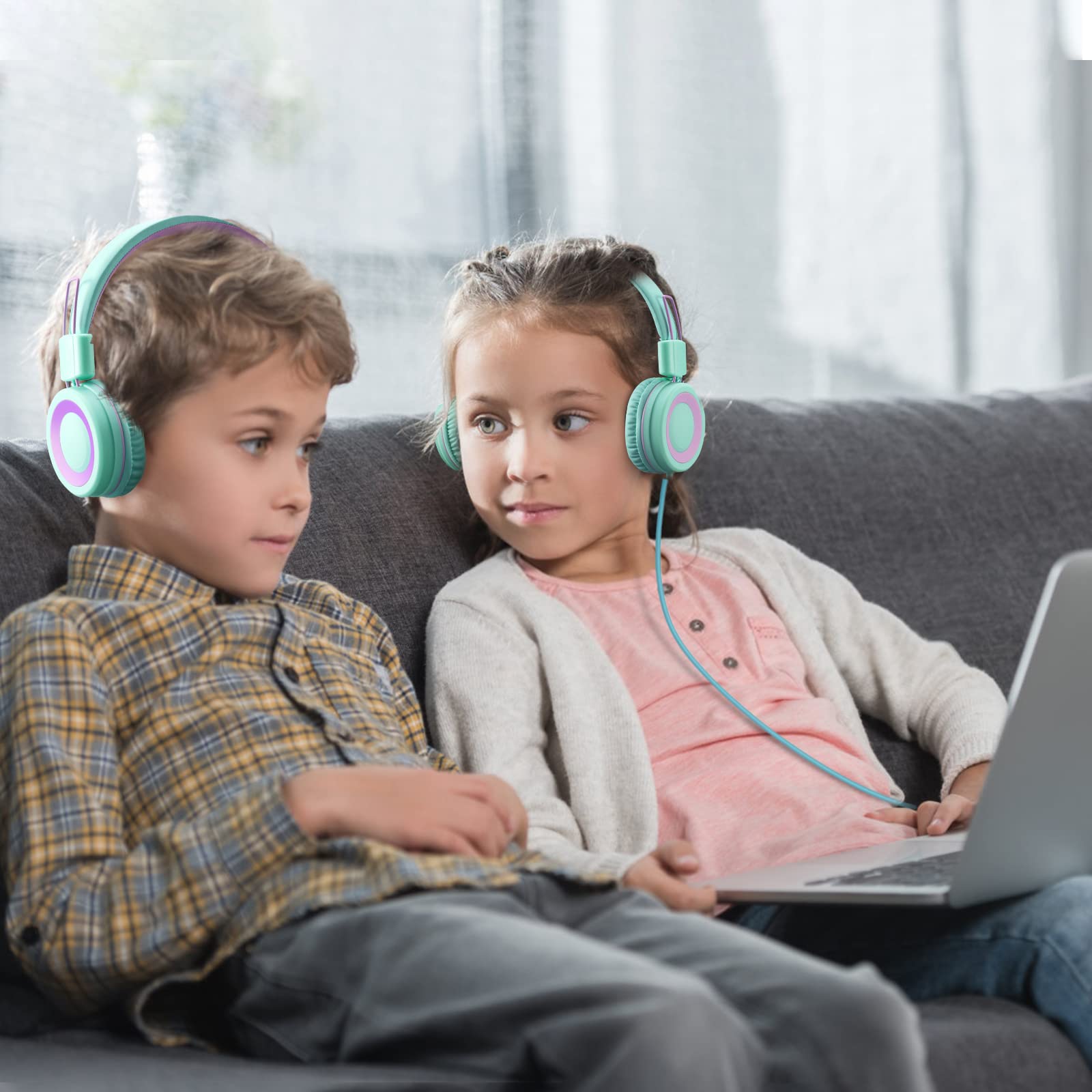 Foto 7 pulgar | Auriculares Powmee P10 Kids Con Micrófono Para Escuela/pc/teléfono - Venta Internacional.