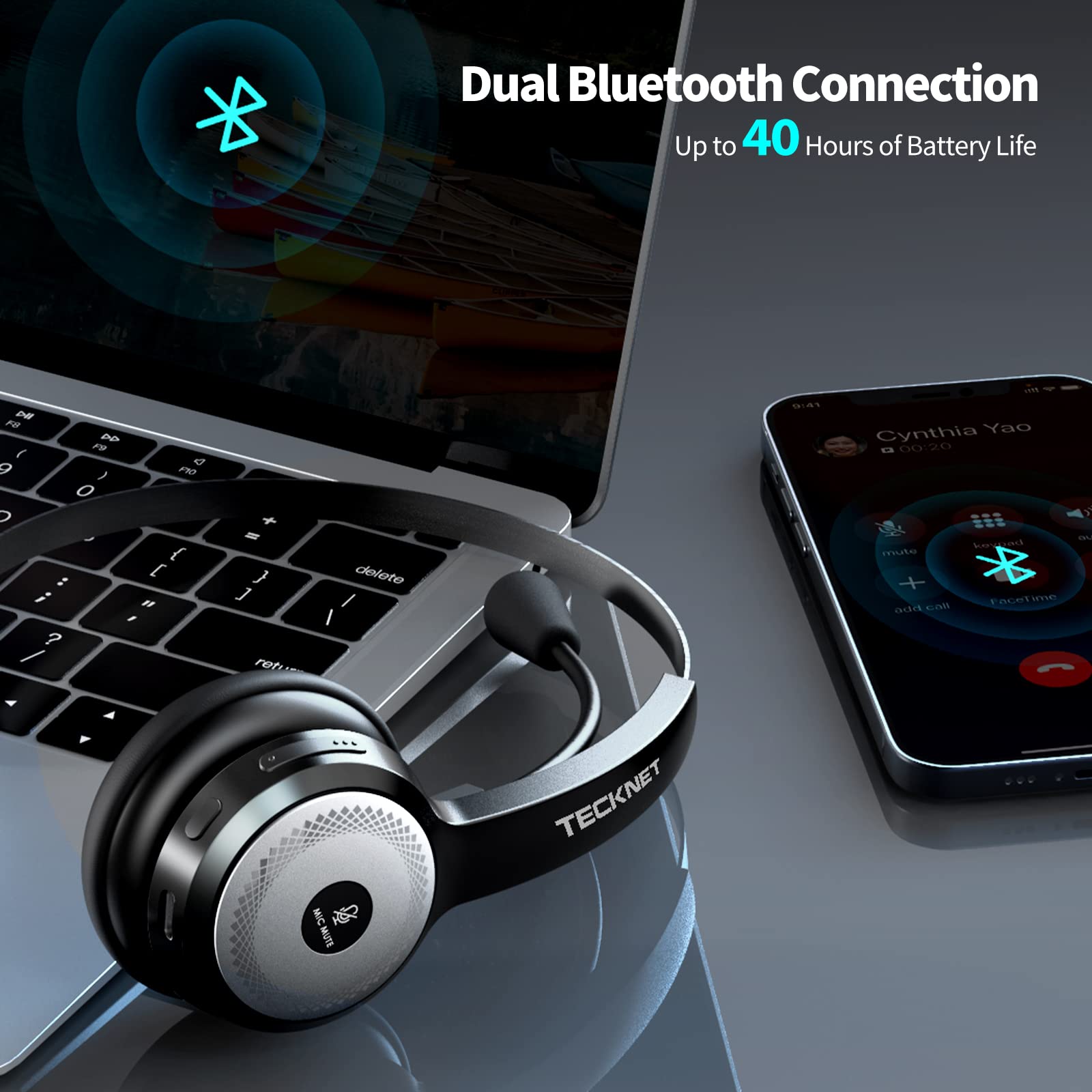 Foto 5 pulgar | Auriculares Inalámbricos Tecknet Bluetooth 5.0 - Venta Internacional