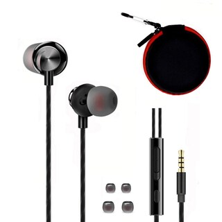 Foto 1 | Auriculares Intraurales Metálicos Con Cable Apexone Con Micrófono Y Control De Volumen - Venta Internacional.