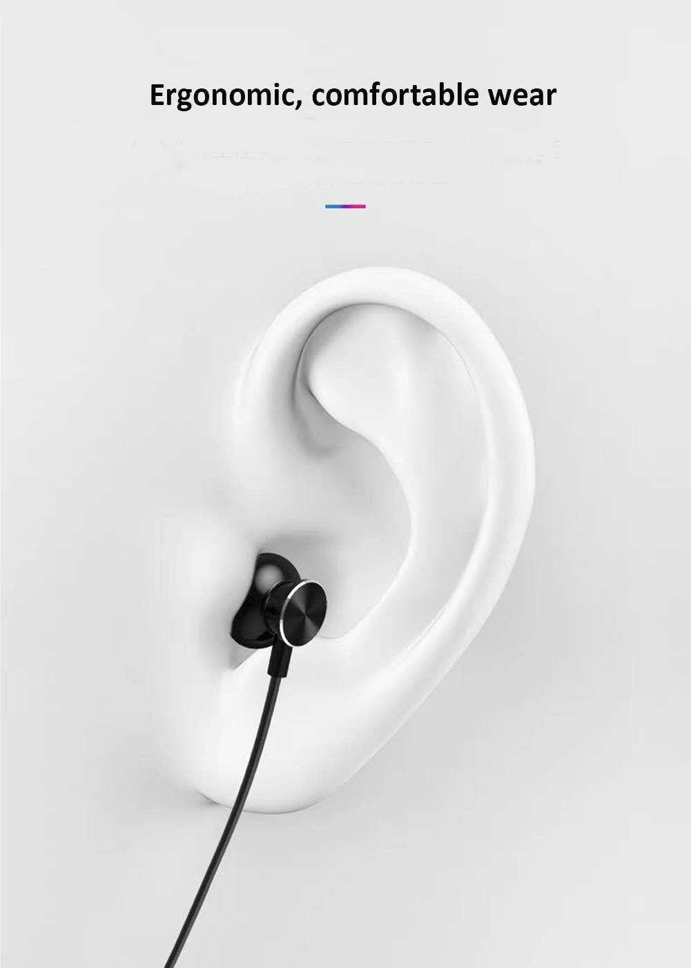 Foto 5 pulgar | Auriculares Intraurales Metálicos Con Cable Apexone Con Micrófono Y Control De Volumen - Venta Internacional.