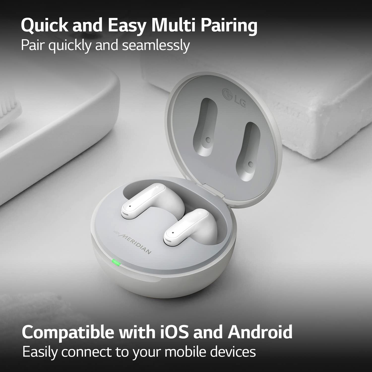 Foto 7 pulgar | Auriculares Lg Tone Free True Wireless Bluetooth Fp9 con Funda Negra - Venta Internacional