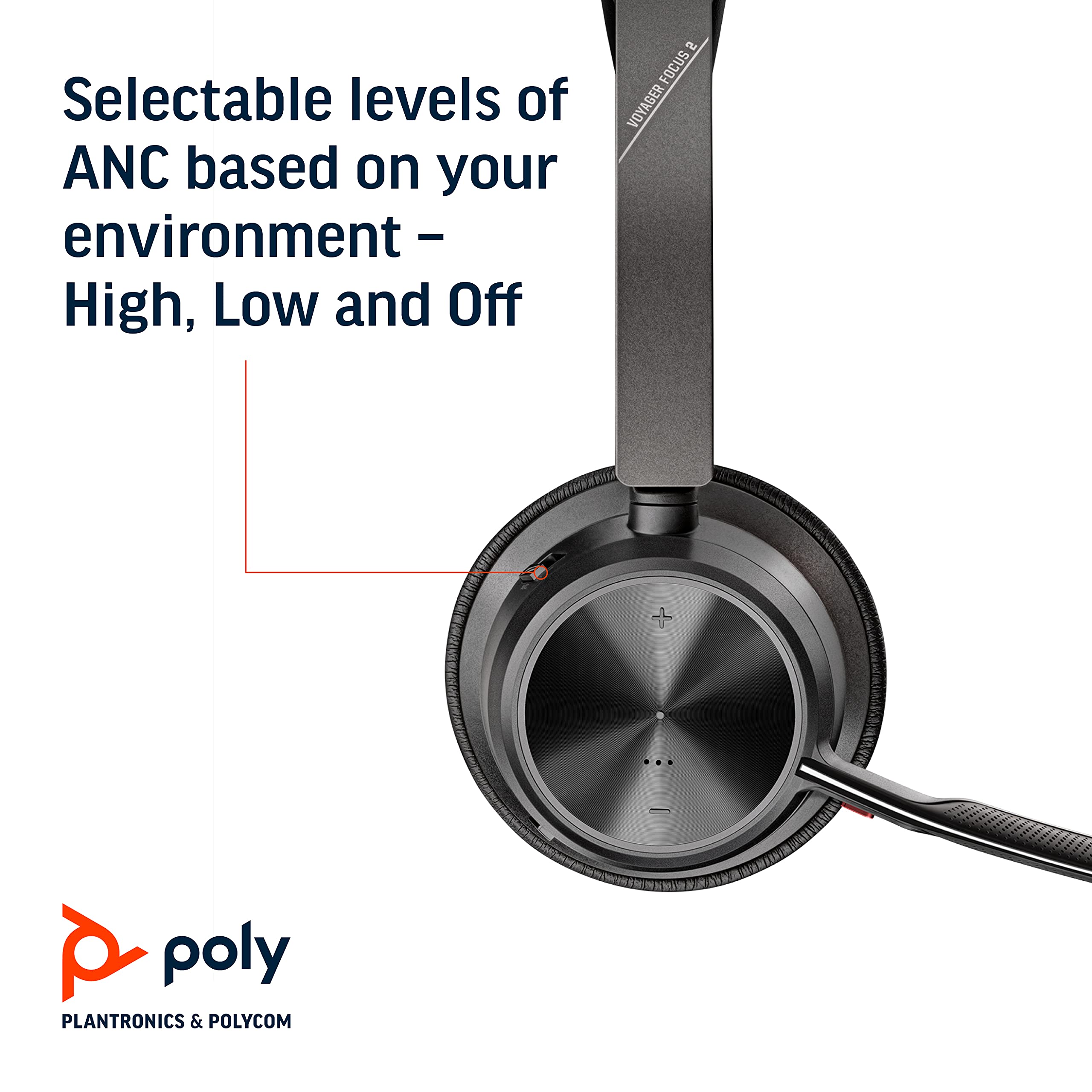 Foto 4 pulgar | Auriculares Poly Voyager Focus 2 Uc Usb-a con Soporte Bluetooth Anc - Venta Internacional