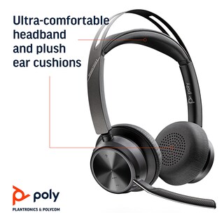 Foto 6 | Auriculares Poly Voyager Focus 2 Uc Usb-a con Soporte Bluetooth Anc - Venta Internacional