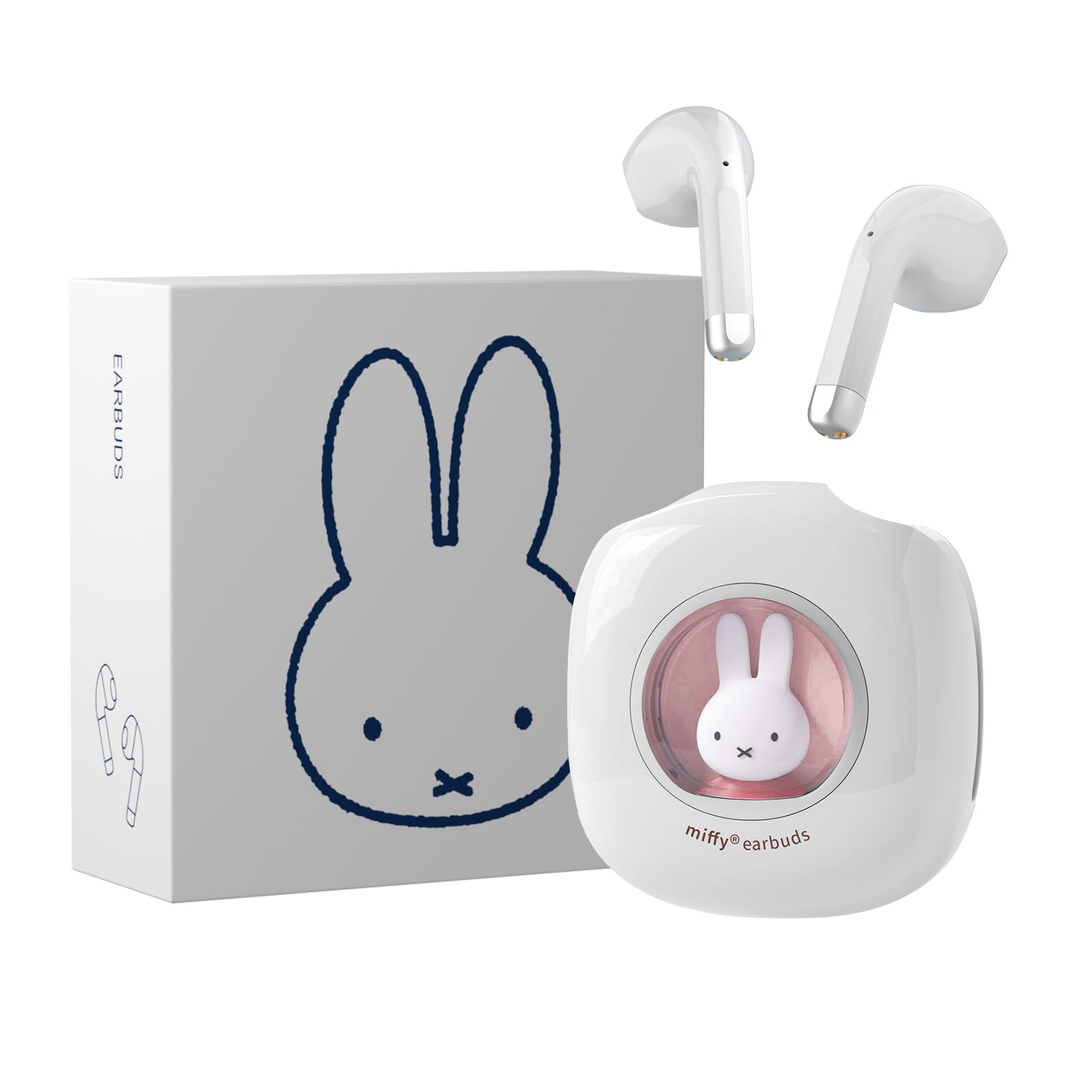 Auriculares Inalámbricos Mipow Miffy Bluetooth 5.3 Rosa Ipx5 - Venta Internacional.