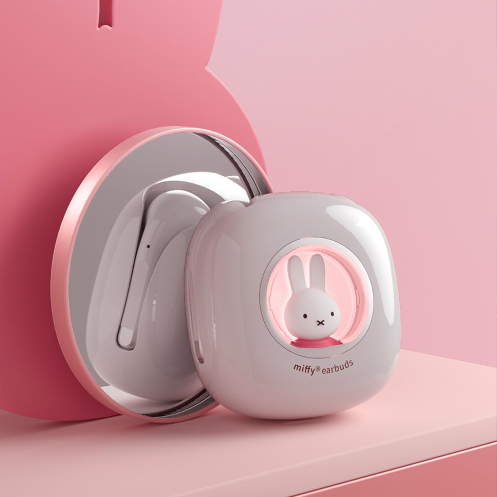 Foto 3 pulgar | Auriculares Inalámbricos Mipow Miffy Bluetooth 5.3 Rosa Ipx5 - Venta Internacional.