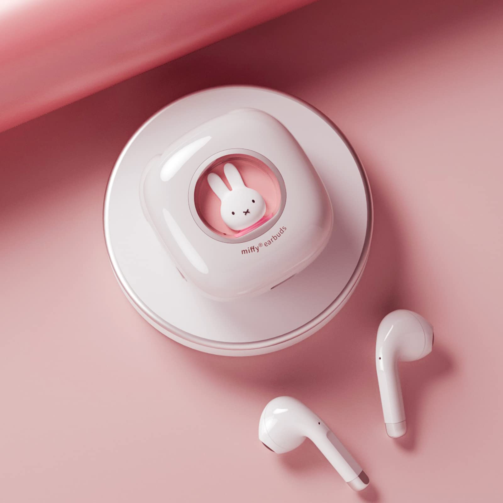 Foto 4 pulgar | Auriculares Inalámbricos Mipow Miffy Bluetooth 5.3 Rosa Ipx5 - Venta Internacional.