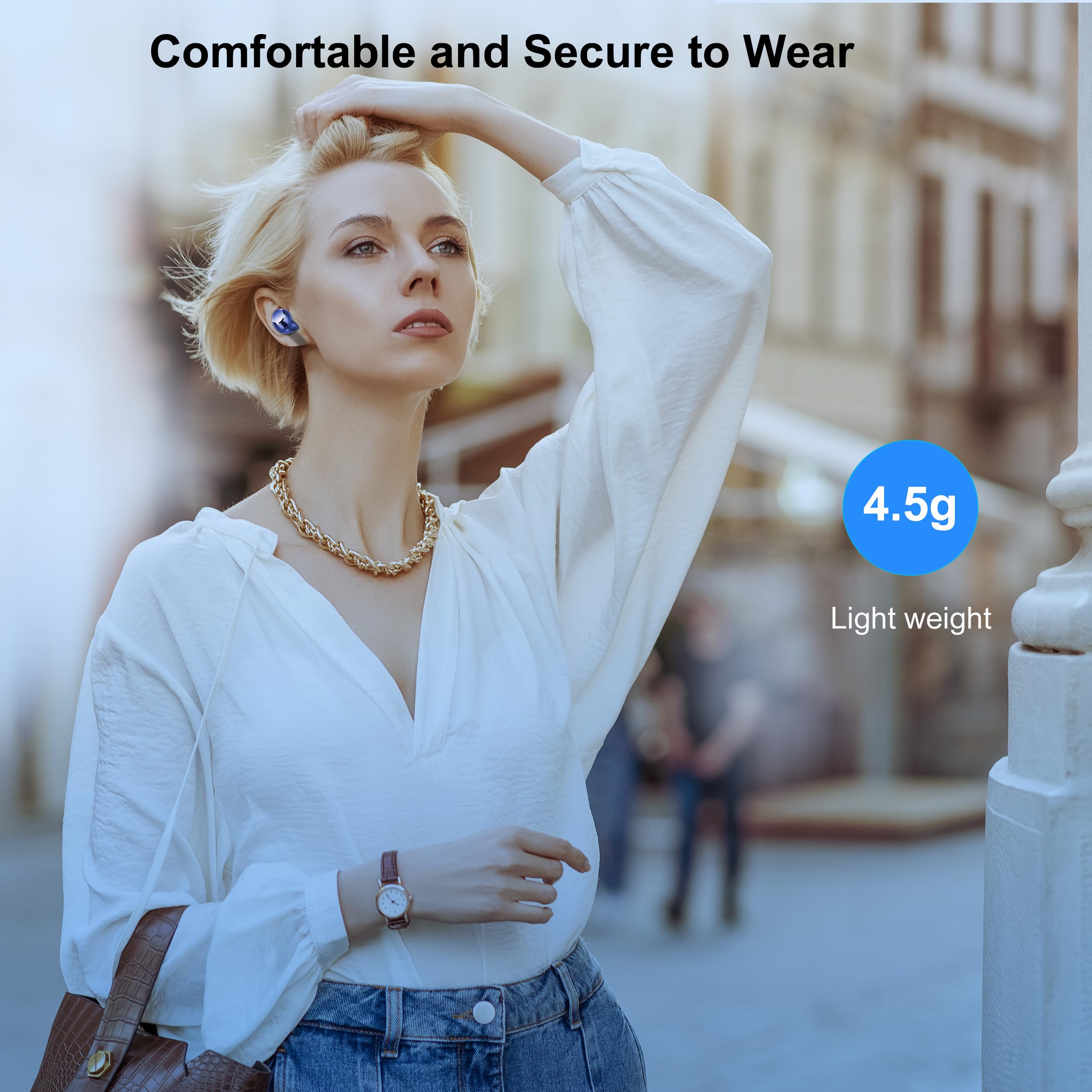 Foto 7 pulgar | Auriculares Inalámbricos Bluetooth Lekaby Q26 con Tiempo de Reproducción Ipx7 de 128 Horas - Venta Internacional