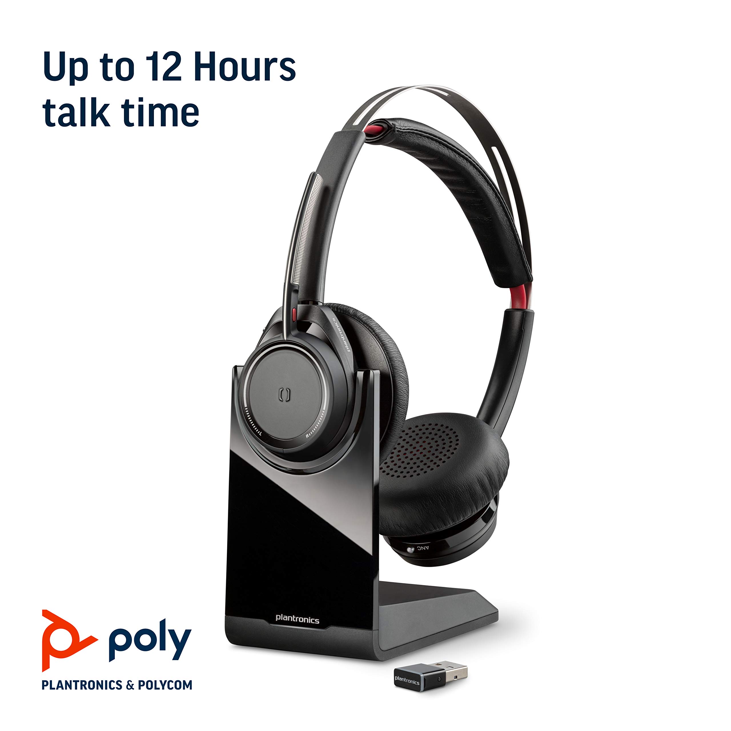 Foto 5 | Auriculares Bluetooth Plantronics Voyager Focus Uc Con Soporte De Carga - Venta Internacional.