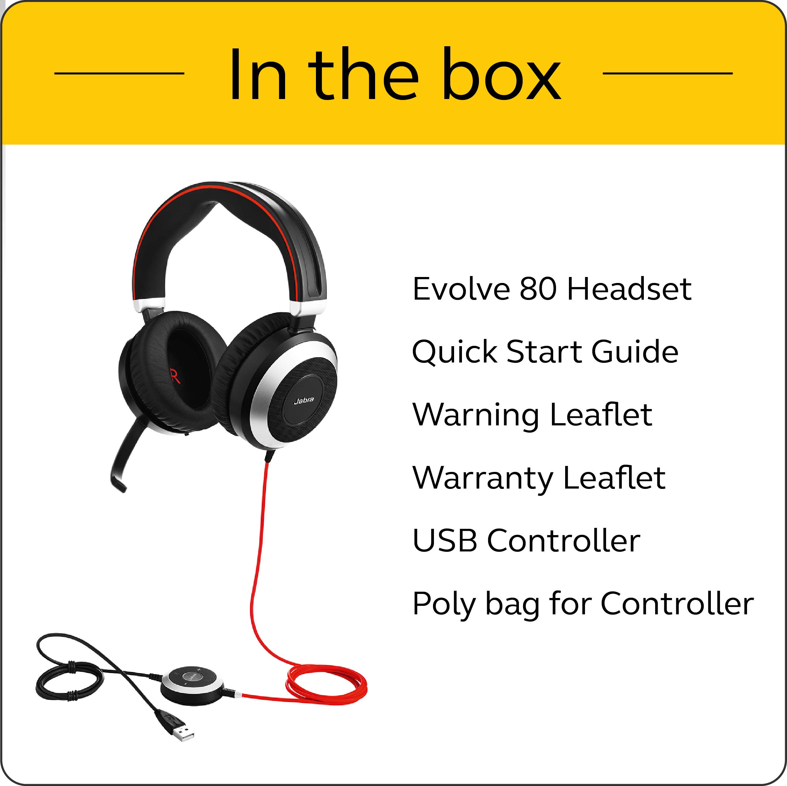 Foto 7 pulgar | Auriculares Con Cable Jabra Evolve 80 Uc Con Cancelación De Ruido - Venta Internacional.