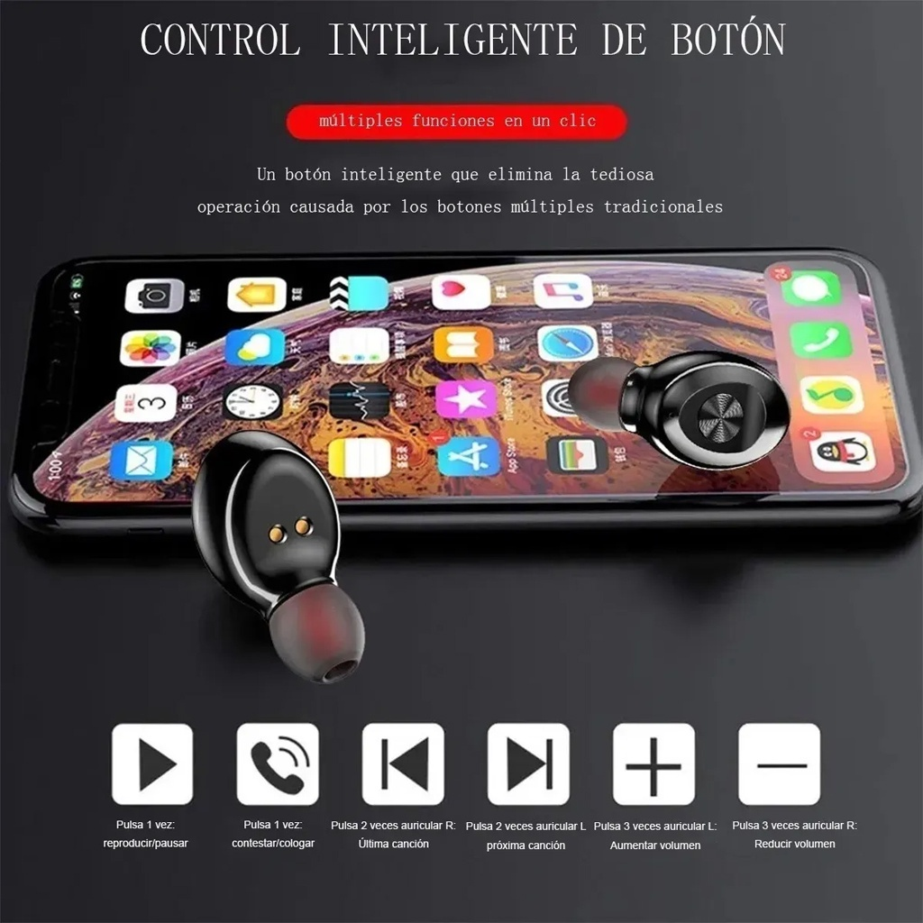 Foto 4 pulgar | Auriculares Inalámbricos Fnbrli Xg8 Bluetooth 5.0 A Prueba De Agua